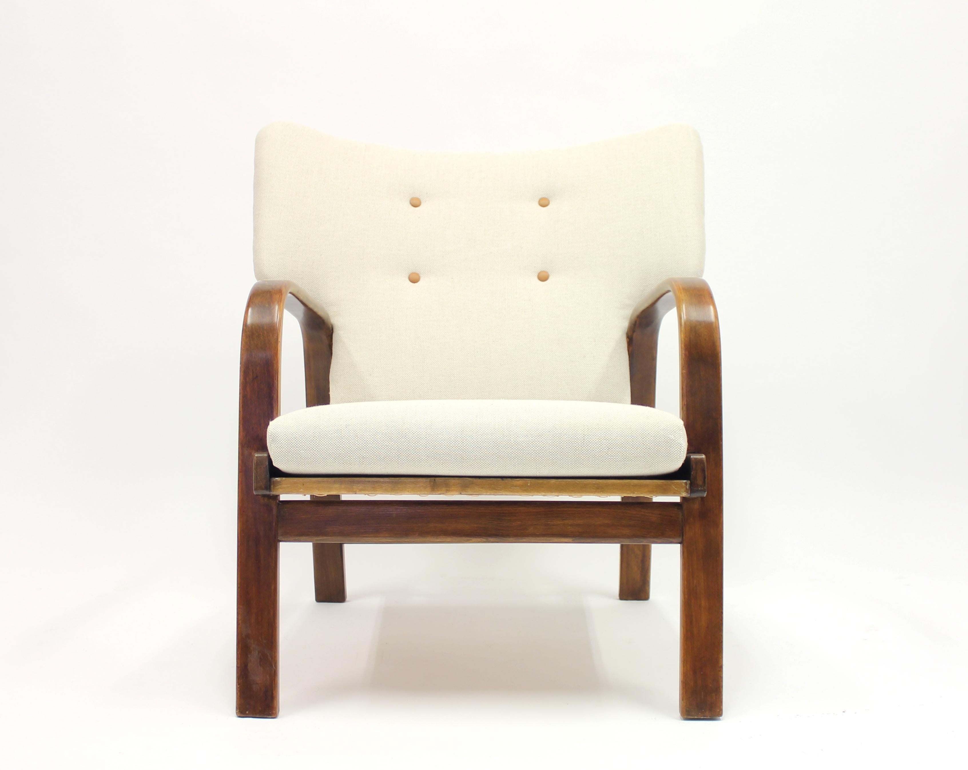 Mid-20th Century Easy Chair by Magnus Stephensen for Fritz Hansen, 1930s