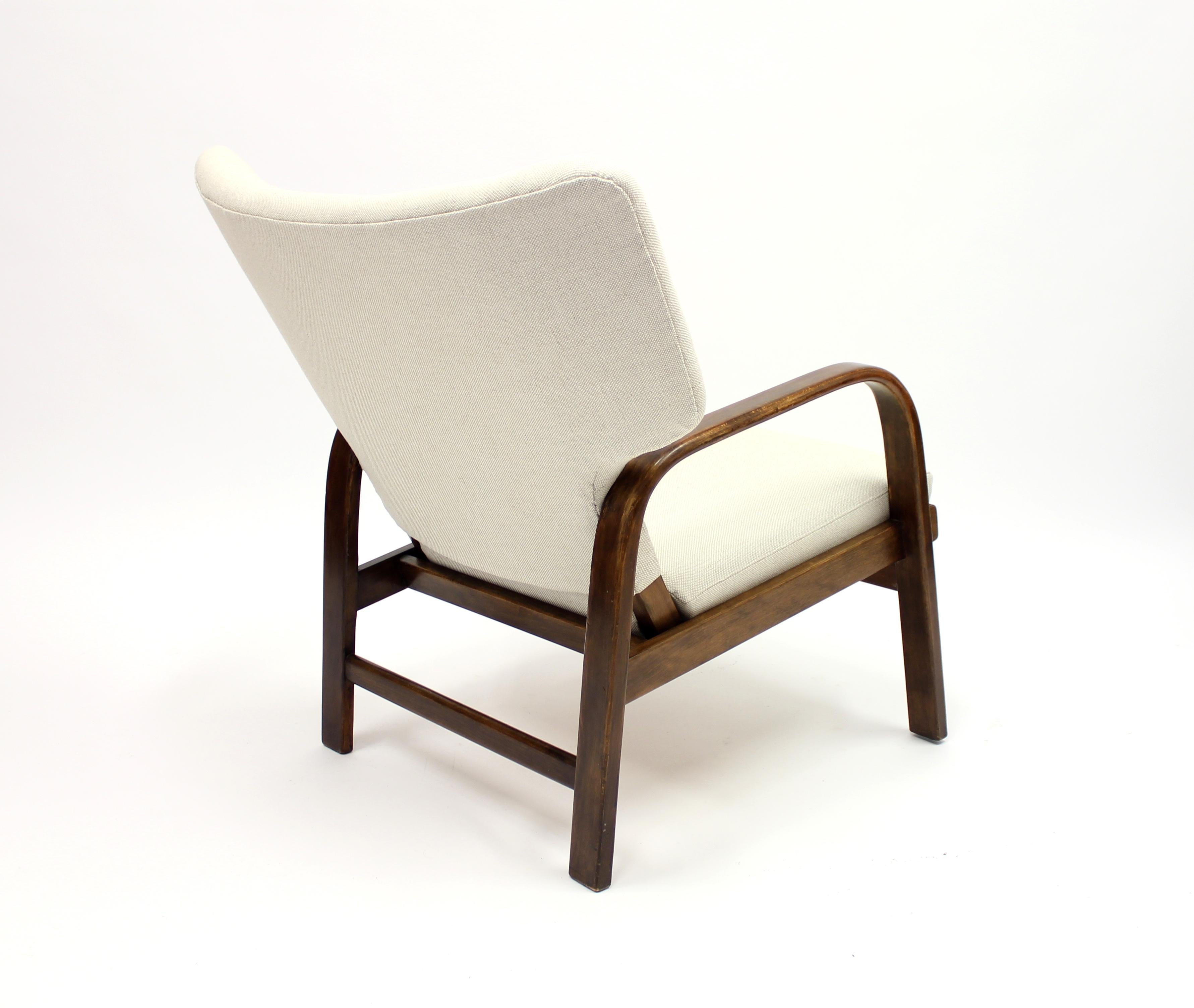 Leather Easy Chair by Magnus Stephensen for Fritz Hansen, 1930s