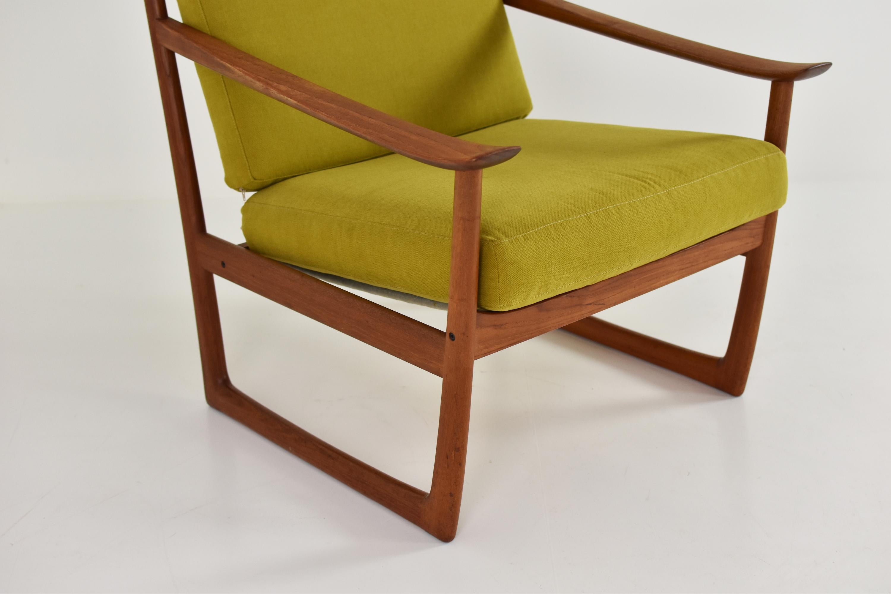 Teak Easy Chair by P. Hvidt and O. Molgaard-Nielsen for France & Søn, Denmark 1960's