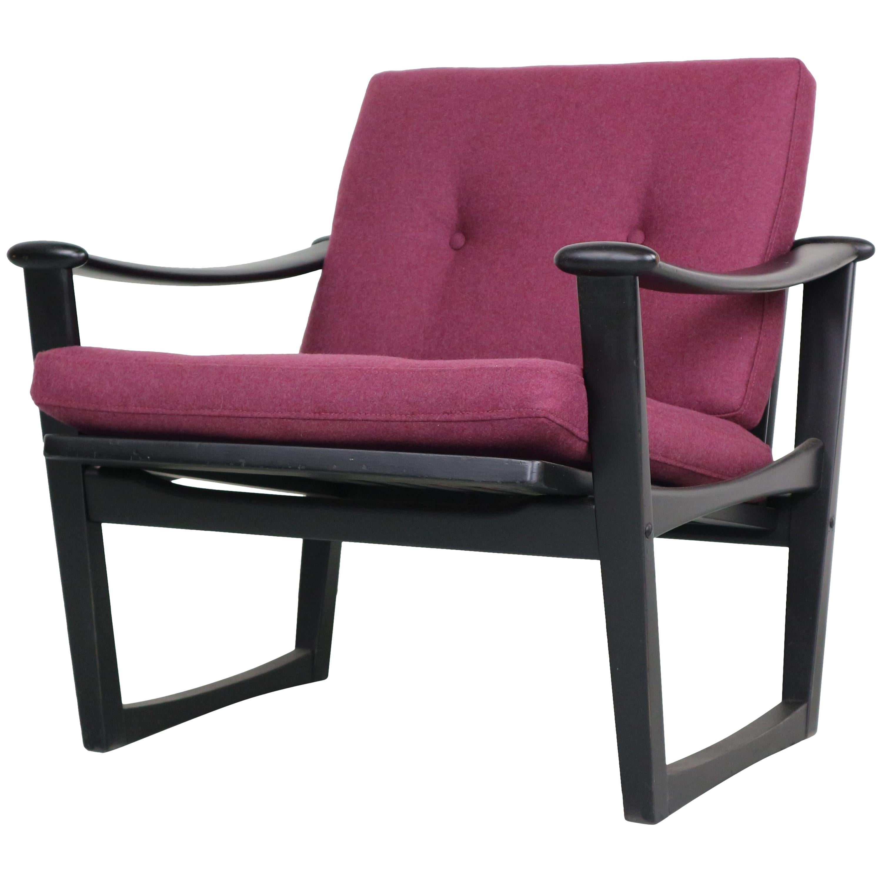 Easy Chair by Pastoe, Attributed to Finn Jhul, Newly Upholstered