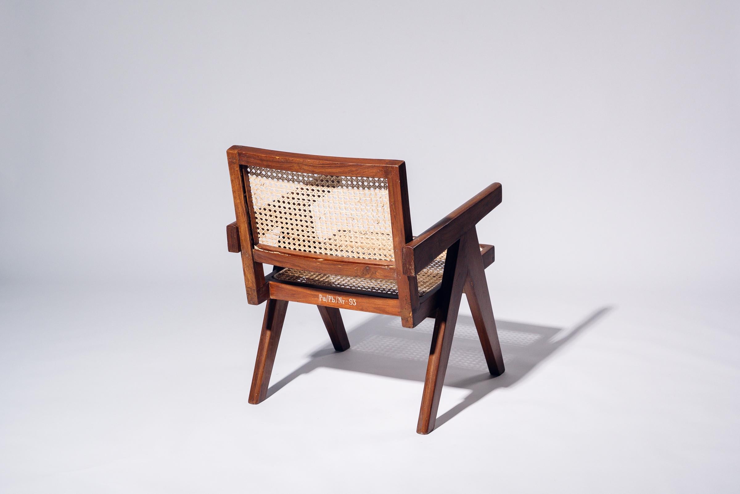 Sillón de Pierre Jeanneret para Chandigarh, India, circa 1955-56 Indio en venta
