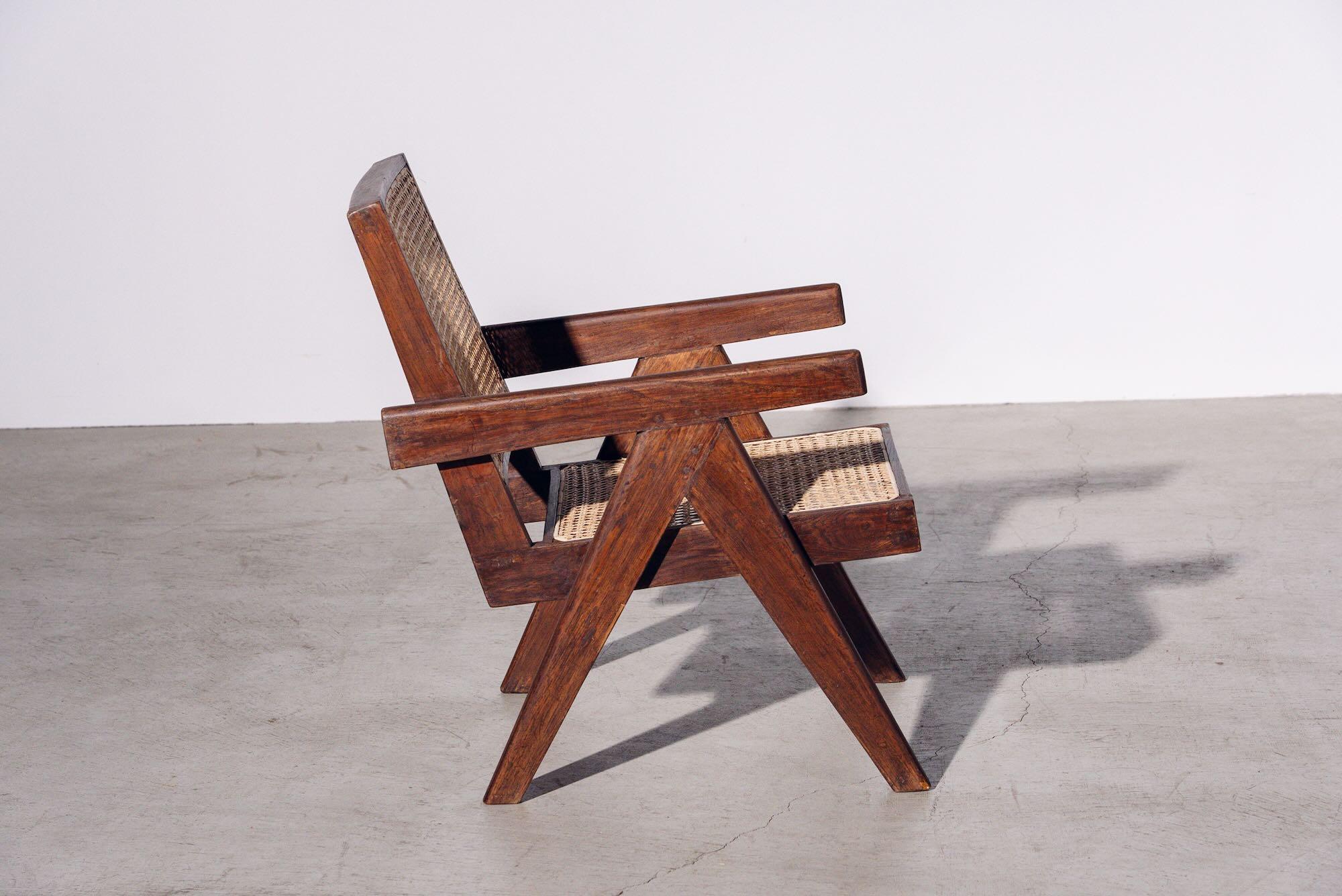 Indien Fauteuil de Pierre Jeanneret pour Chandigarh, Inde, vers 1955-56 en vente