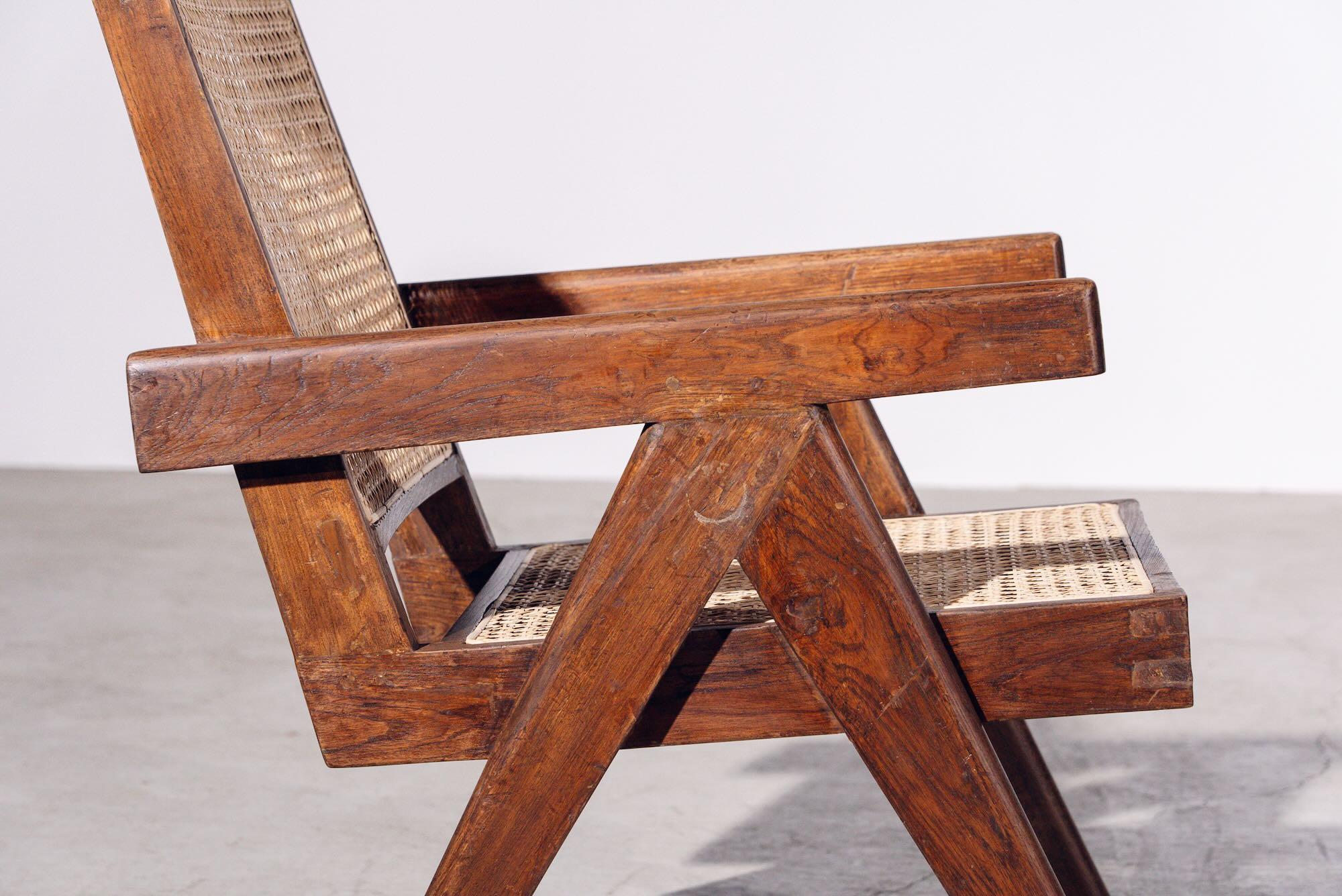 Indien Fauteuil de Pierre Jeanneret pour Chandigarh, Inde, vers 1955-56 en vente