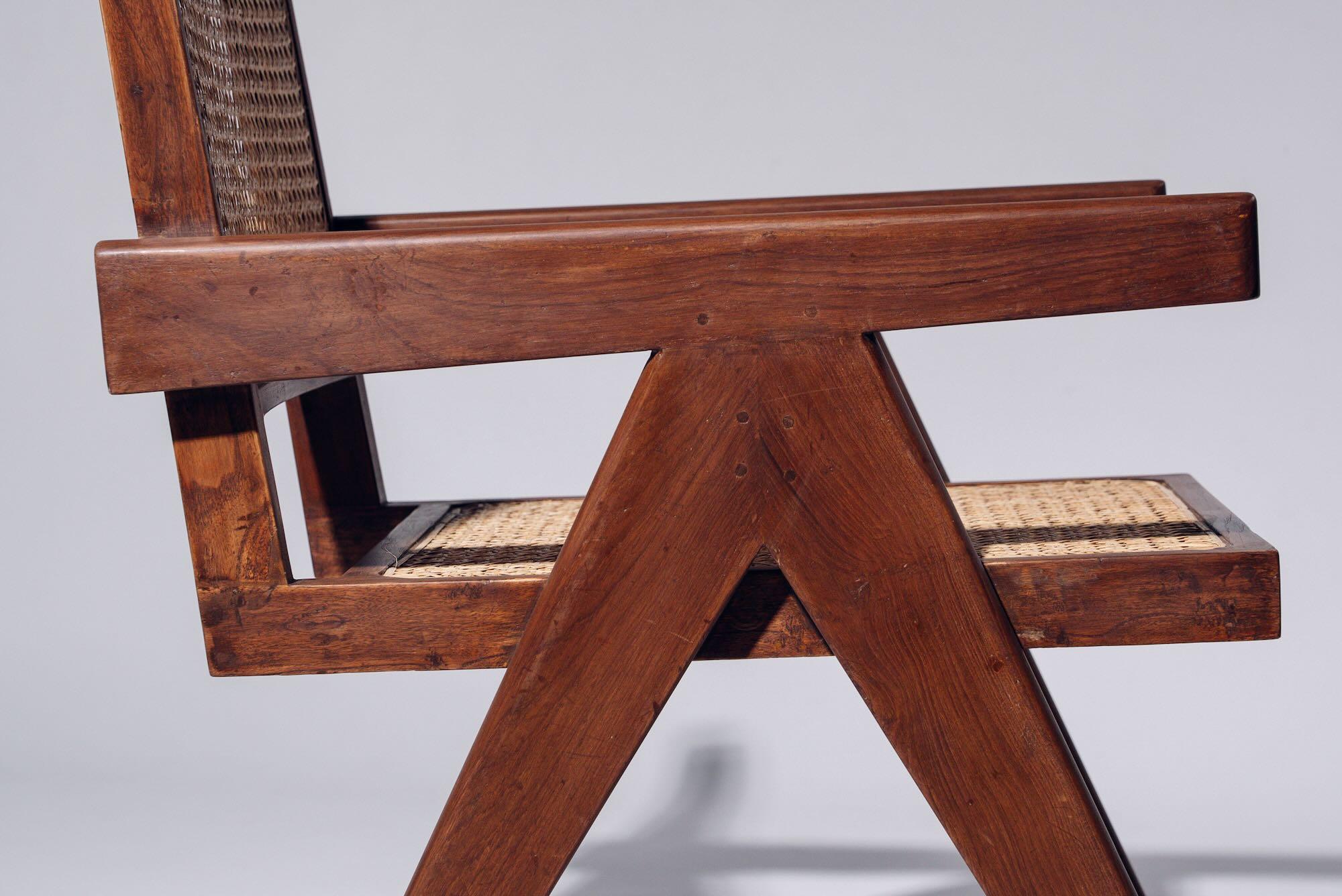 Indien Fauteuil de Pierre Jeanneret pour Chandigarh, Inde, vers 1955-56 en vente