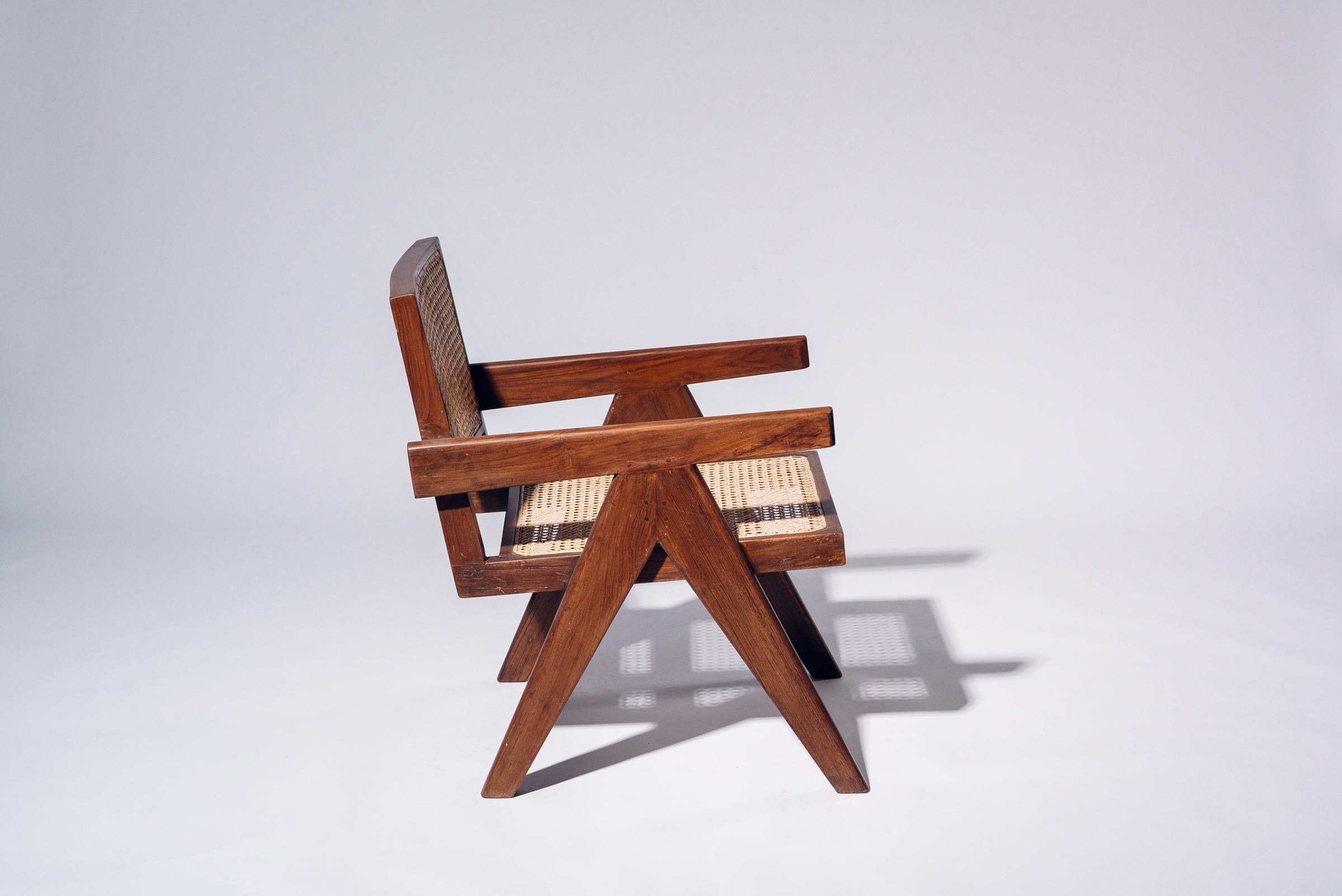 Sessel von Pierre Jeanneret für Chandigarh, Indien, ca. 1955-56 im Zustand „Gut“ im Angebot in Tokyo, JP
