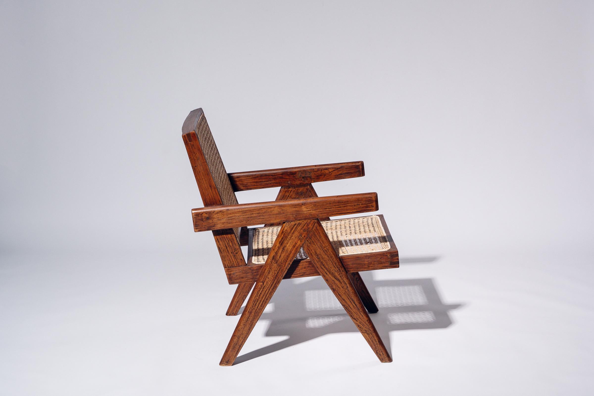 Sessel von Pierre Jeanneret für Chandigarh, Indien, ca. 1955-56 im Zustand „Gut“ im Angebot in Tokyo, JP