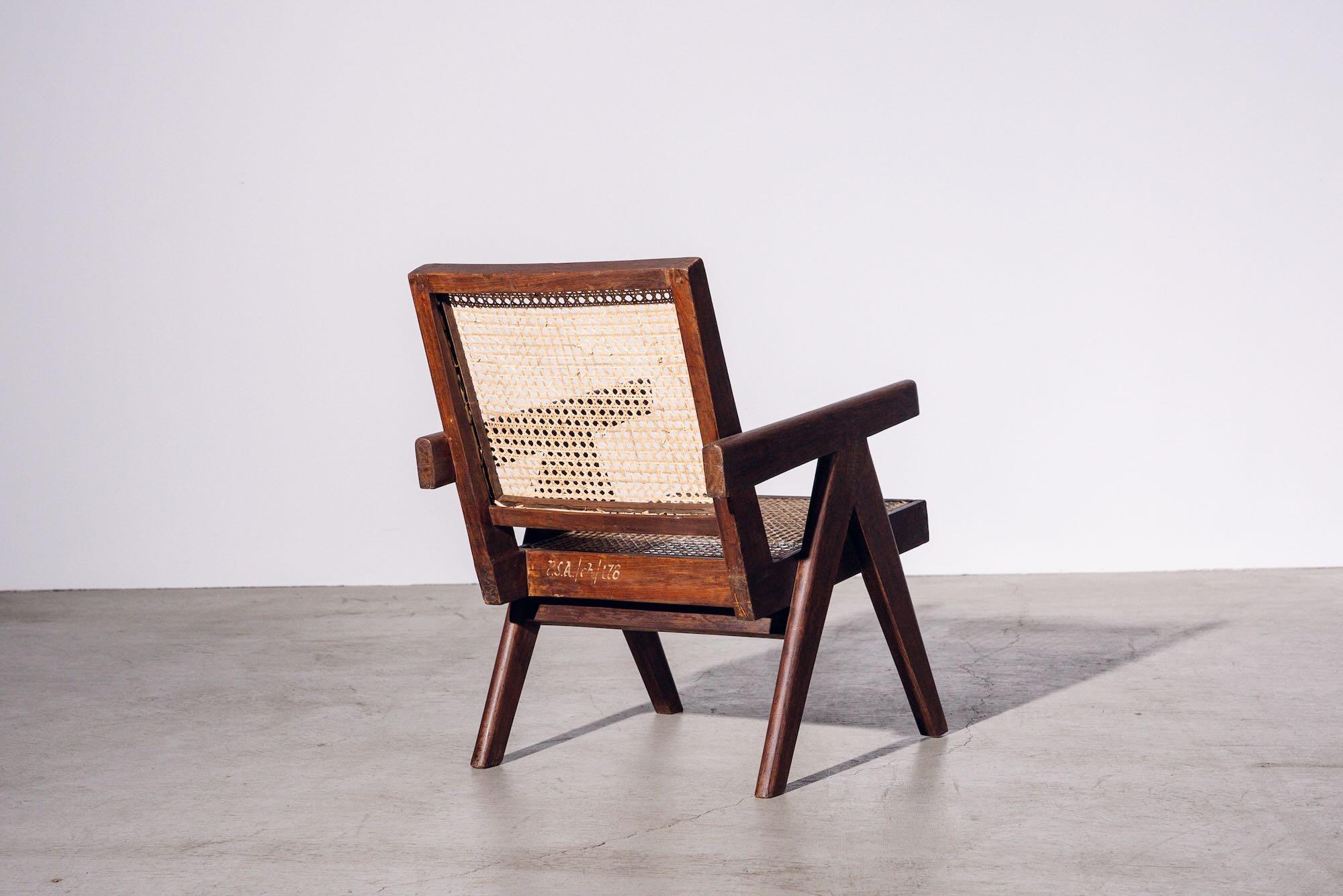 Fauteuil de Pierre Jeanneret pour Chandigarh, Inde, vers 1955-56 Bon état - En vente à Tokyo, JP