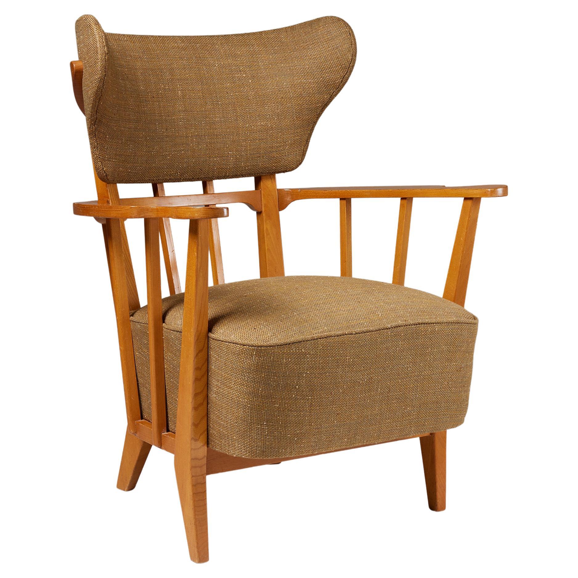 Easy chair designed by Alvar Andersson for Ferdinand Lundquist & Co For Sale