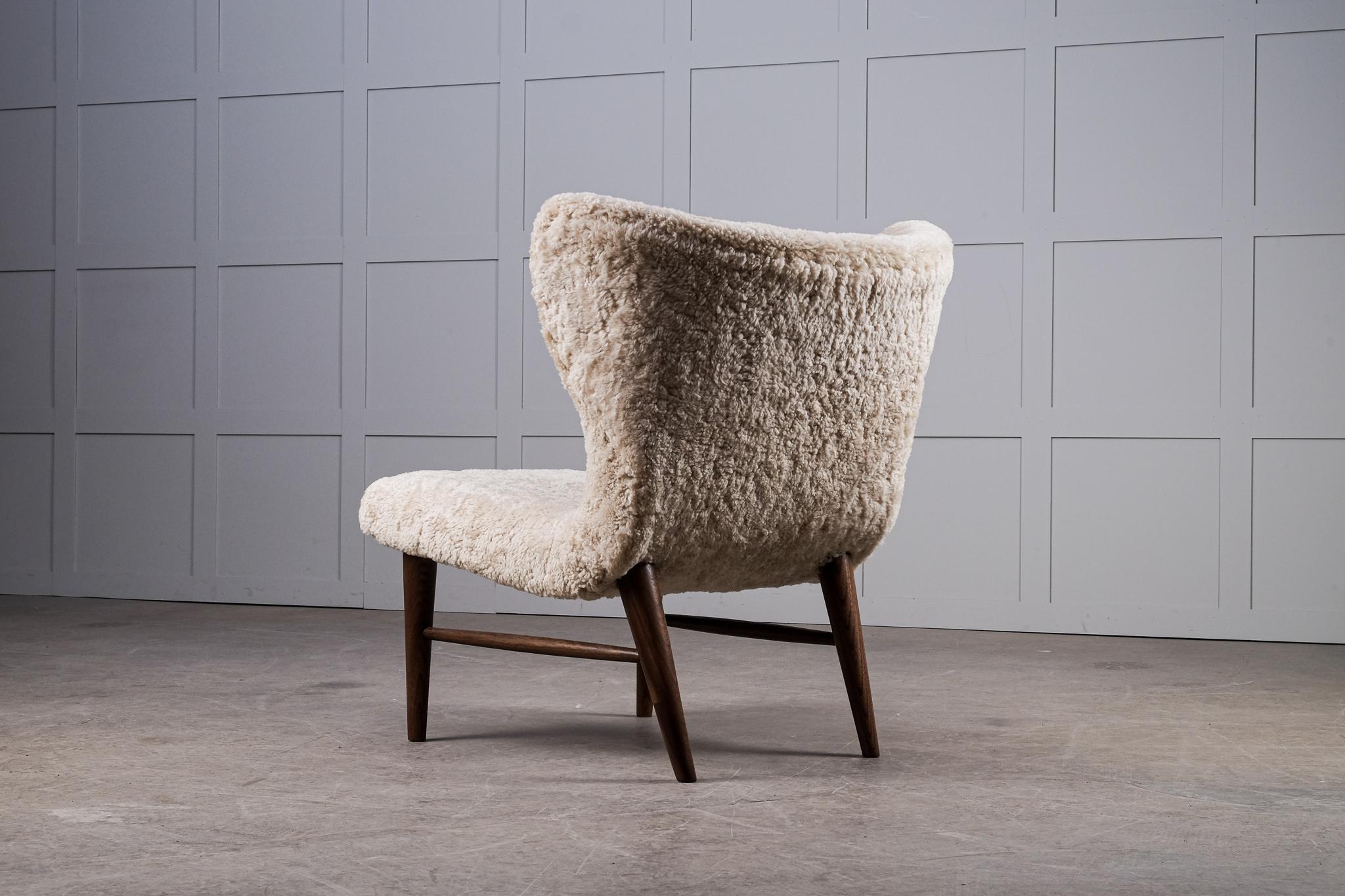 Mid-20th Century Easy Chair Designed by Erik Bertil Karlén, Sweden, 1950s