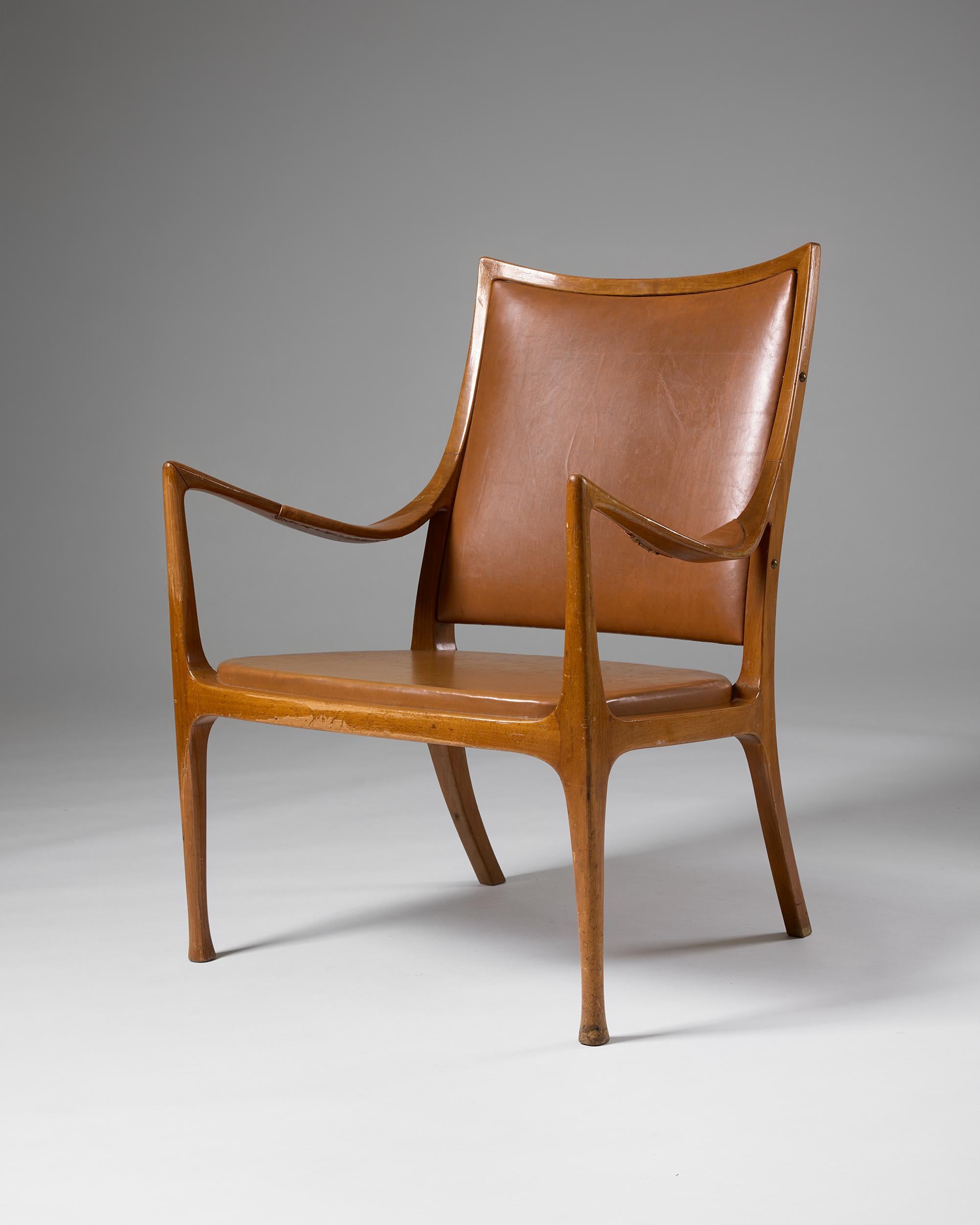 Suédois Fauteuil conçu par Hans Asplund pour Nordiska Kompaniet, Suède 1955 en vente