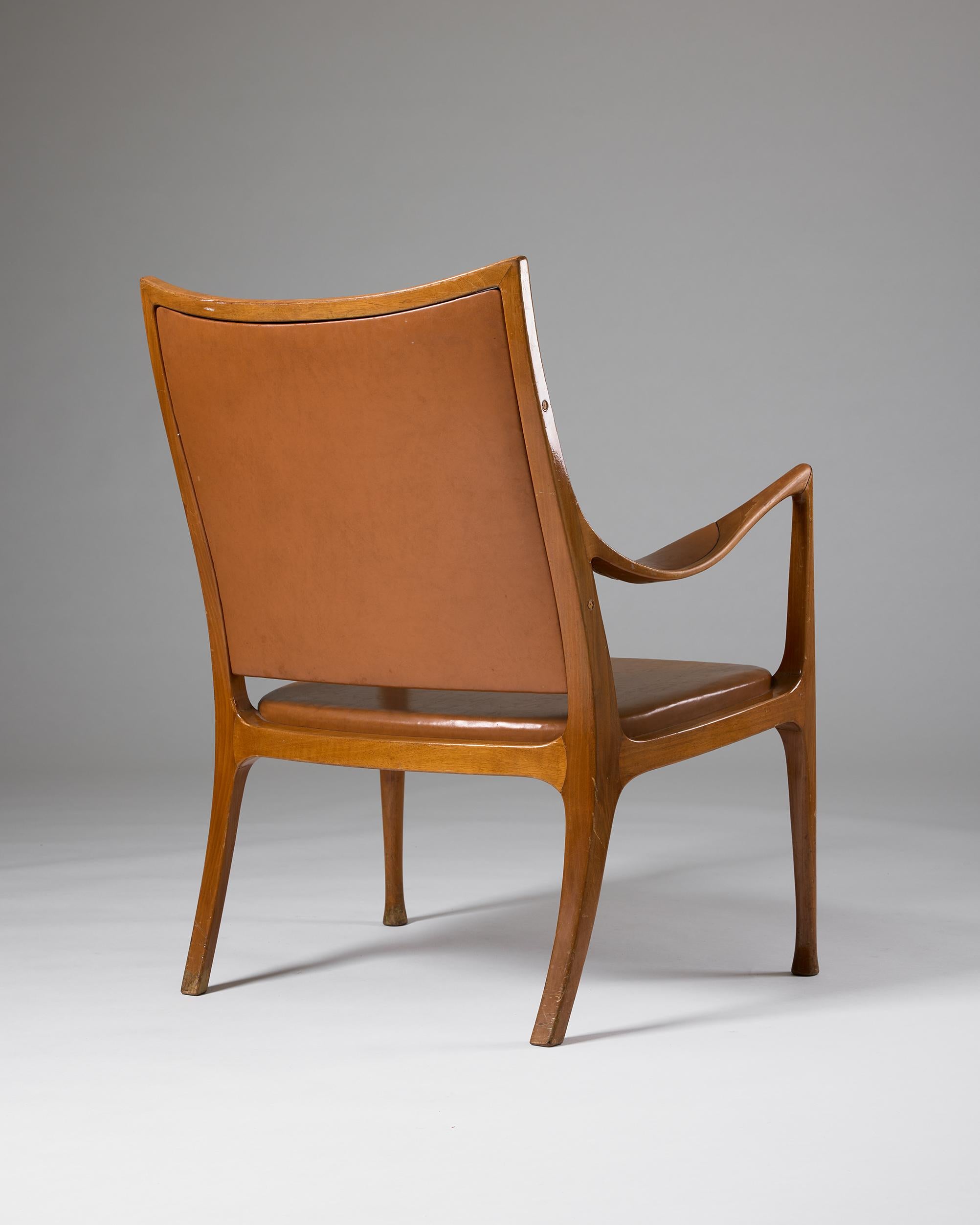 Fauteuil conçu par Hans Asplund pour Nordiska Kompaniet, Suède 1955 en vente 1
