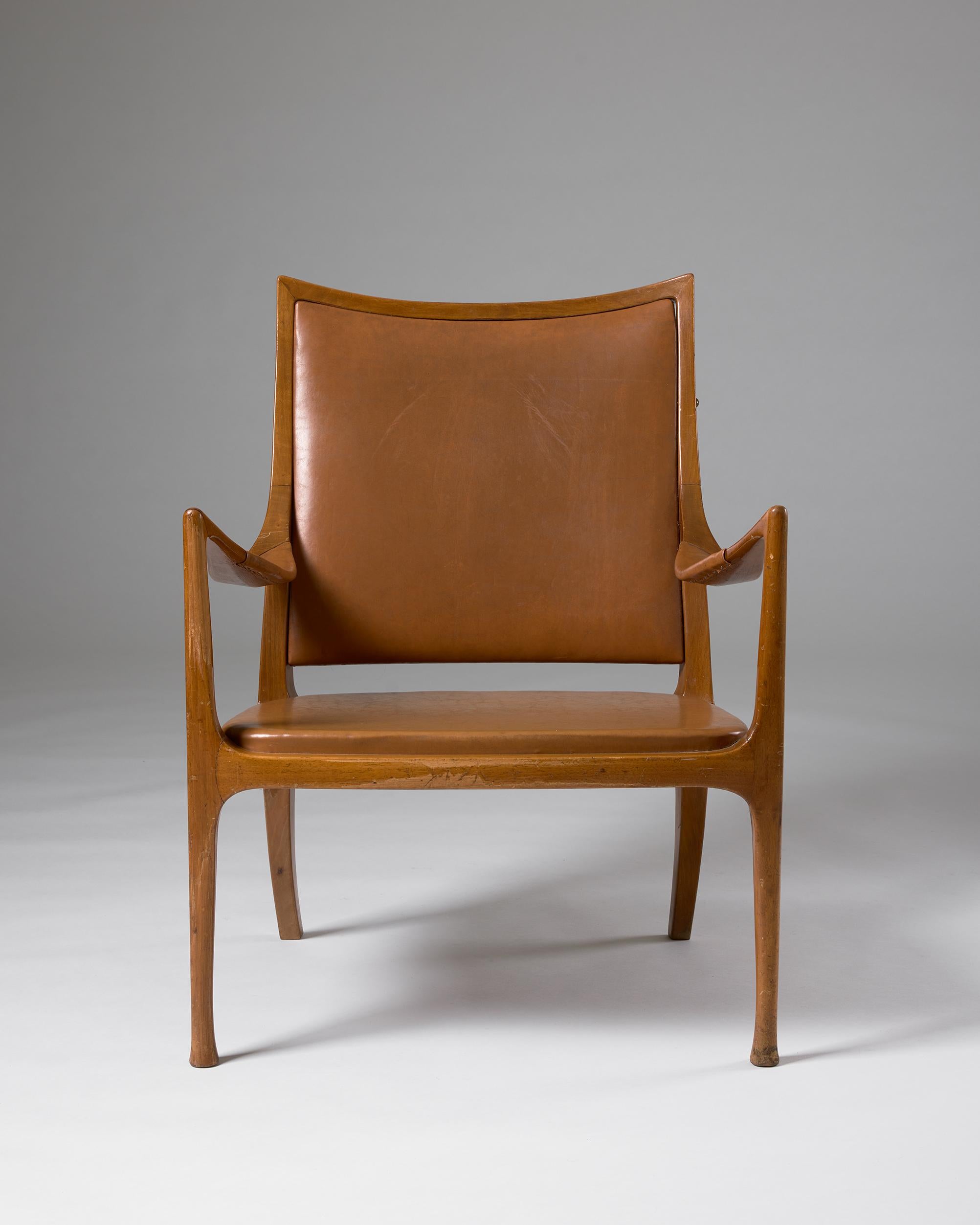 Fauteuil conçu par Hans Asplund pour Nordiska Kompaniet, Suède 1955 en vente 2