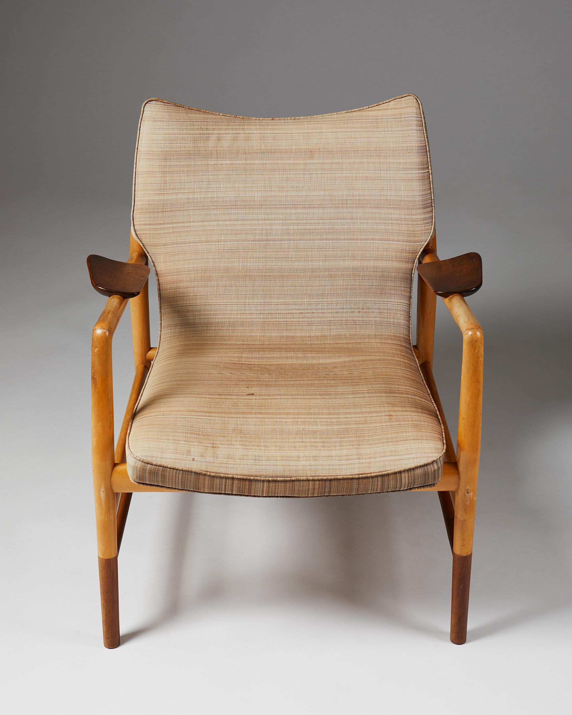 Maple Easy Chair Designed by Ib Kofod-Larsen for Christensen & Larsen Cabinetmakers
