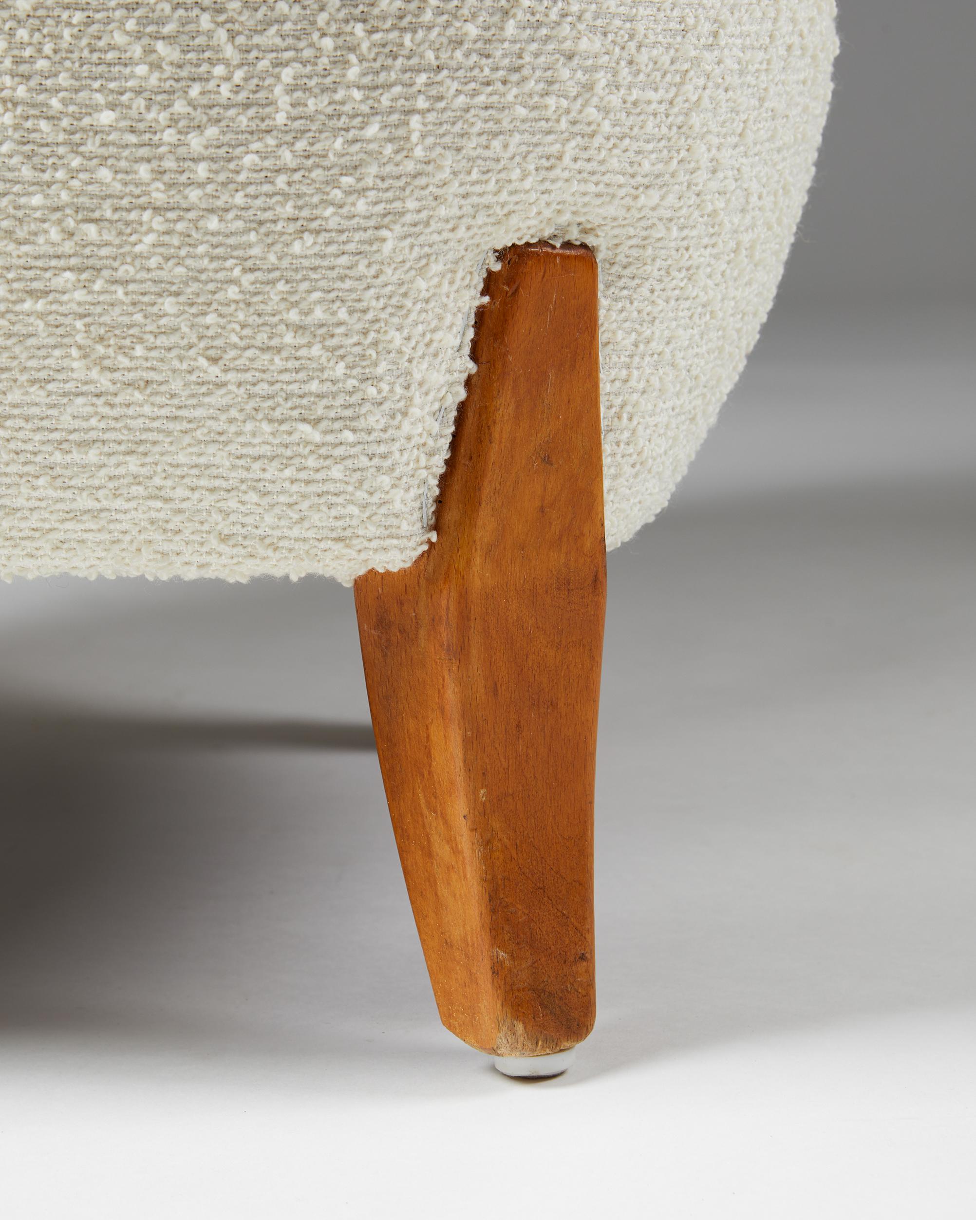 Sedia Easy Chair disegnata da Otto Shulz per Boet, Svezia, anni '40 in vendita 3