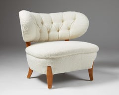 Sedia Easy Chair disegnata da Otto Shulz per Boet, Svezia, anni '40