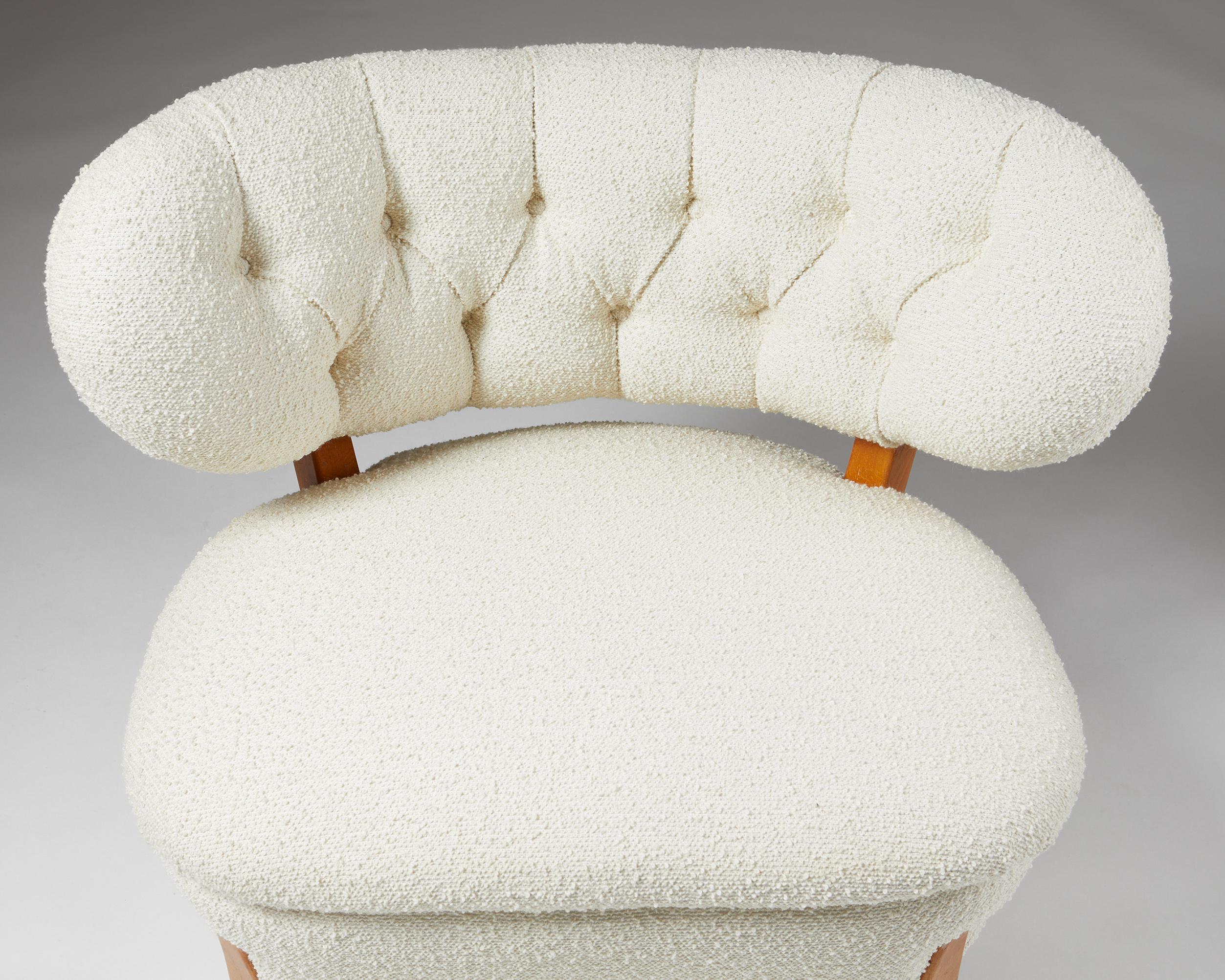 Sedia Easy Chair disegnata da Otto Shulz per Boet, Svezia, anni '40 in vendita 1