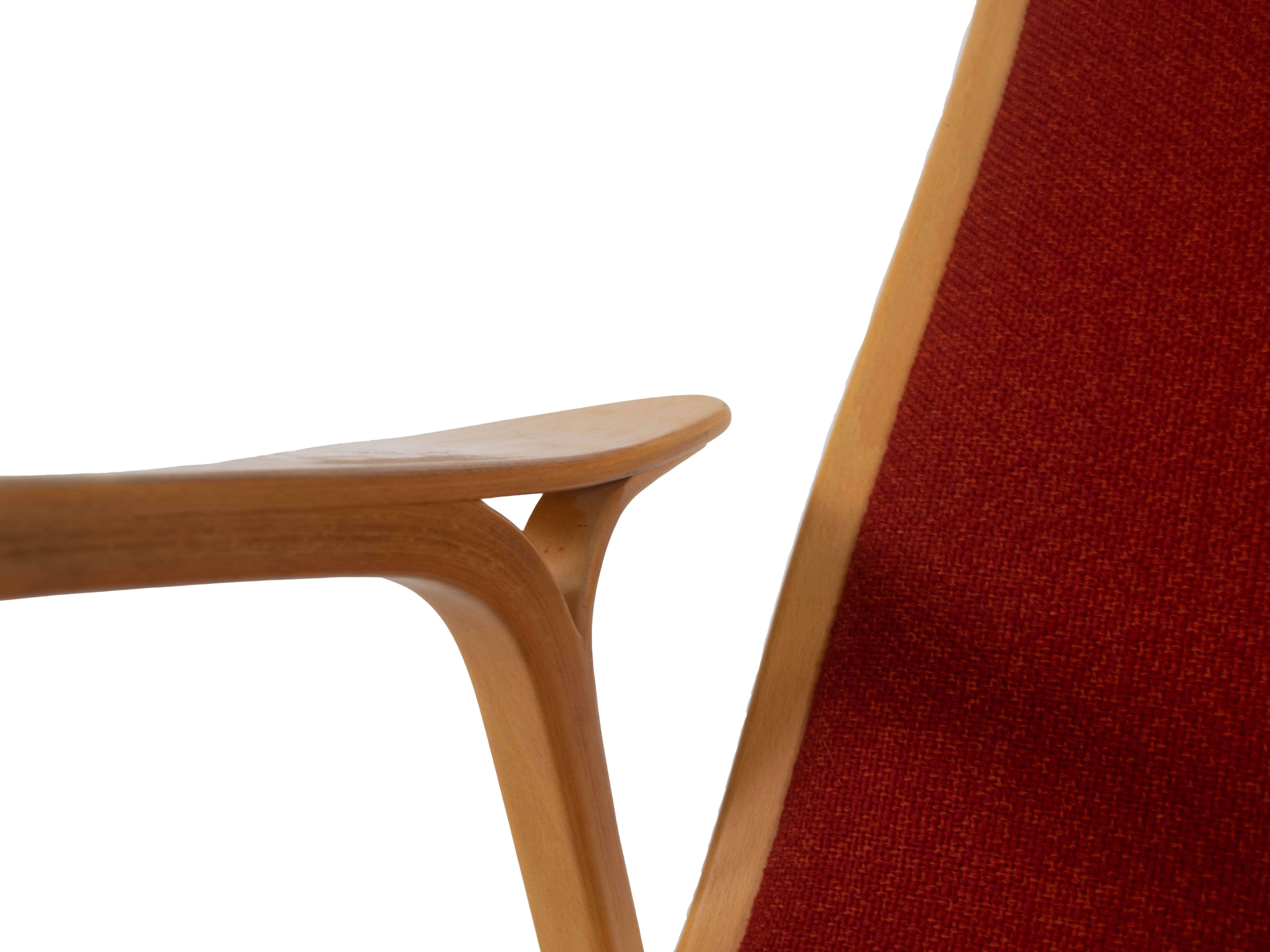 Easy Chair in Beech by Yngve Ekström for Swedese model Lamino, Sweden 2