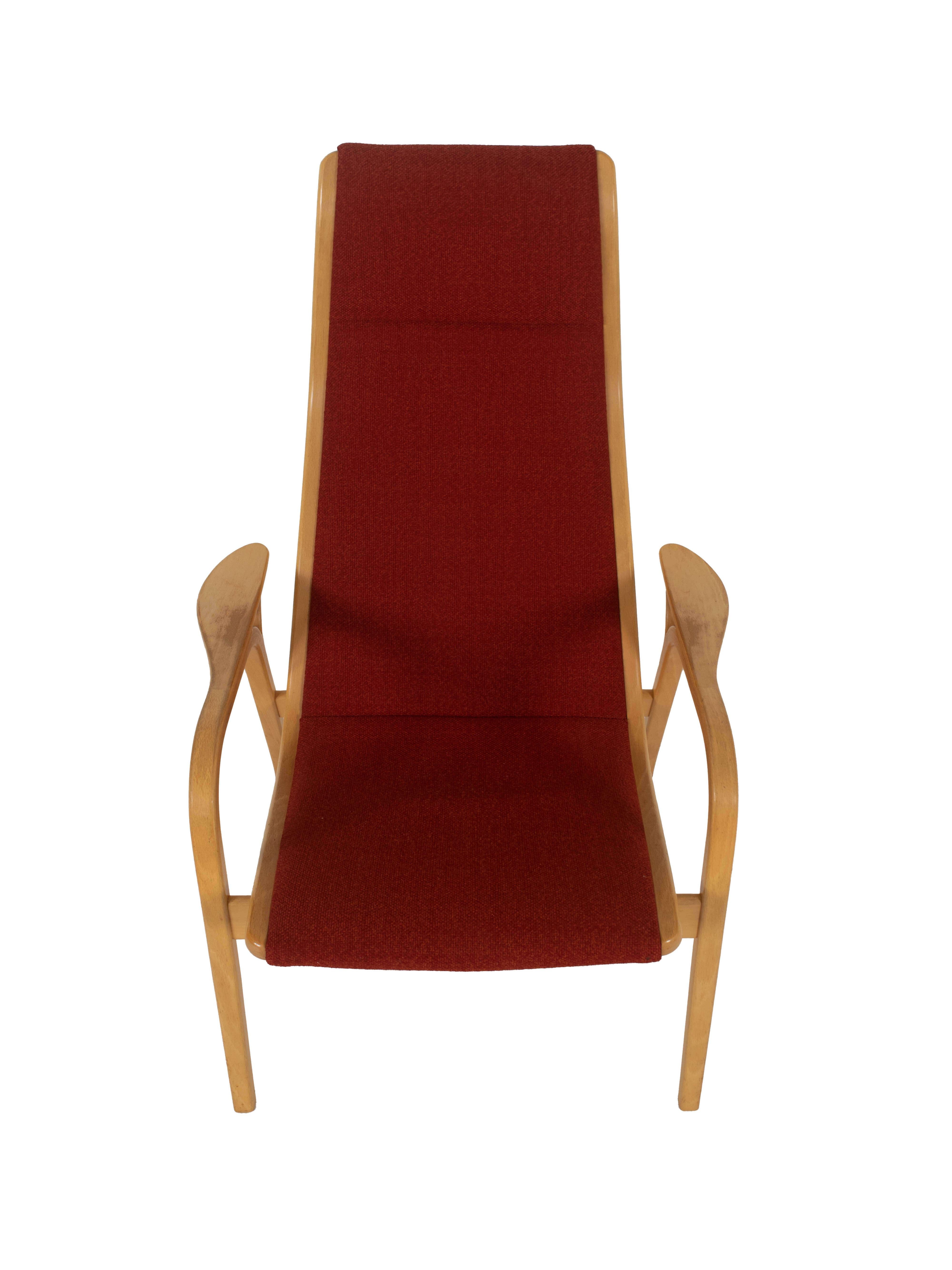 Swedish Easy Chair in Beech by Yngve Ekström for Swedese model Lamino, Sweden