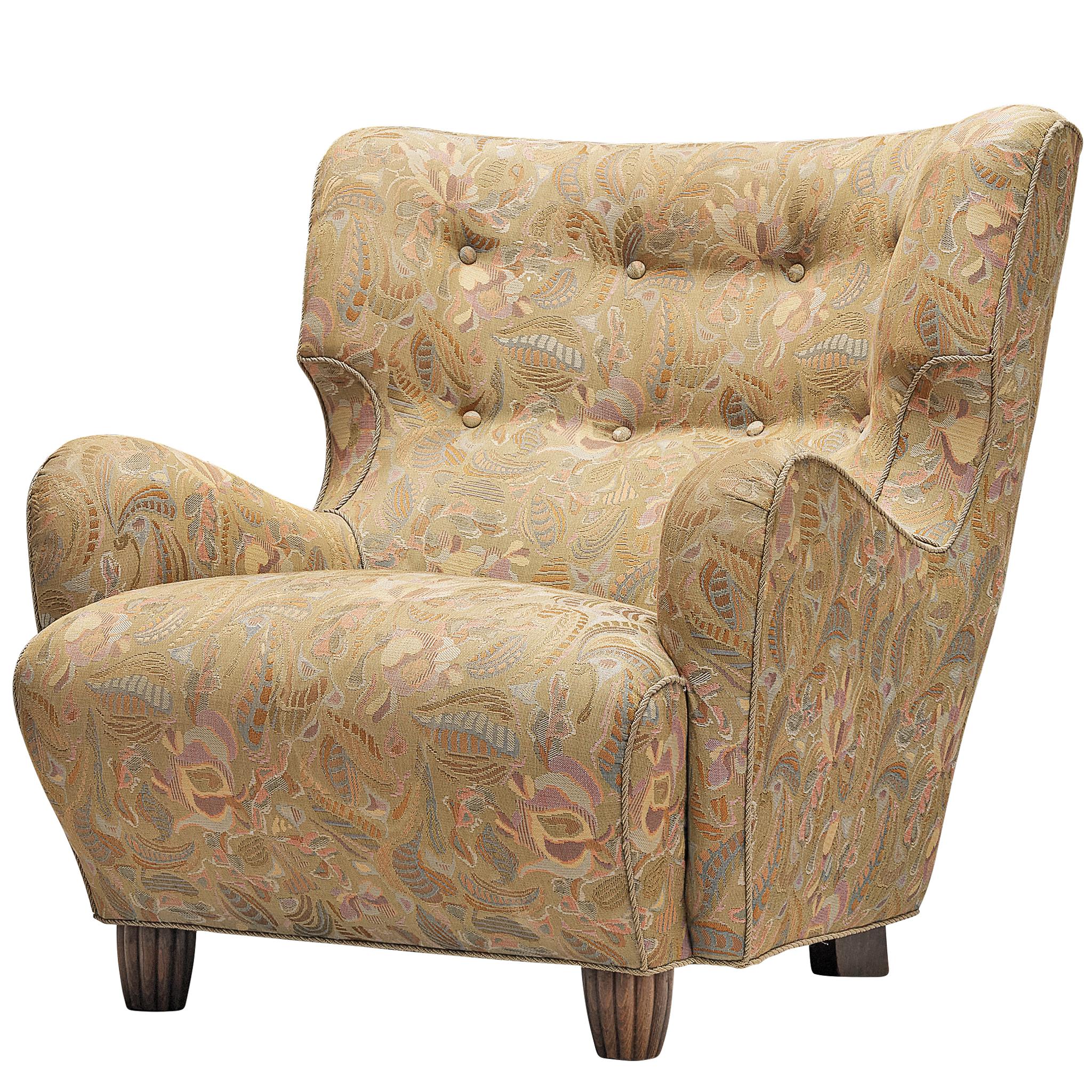 Sedia Easy con rivestimento decorativo beige