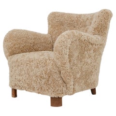 Easy Chair in Lamb's Wool by Unknown Maker