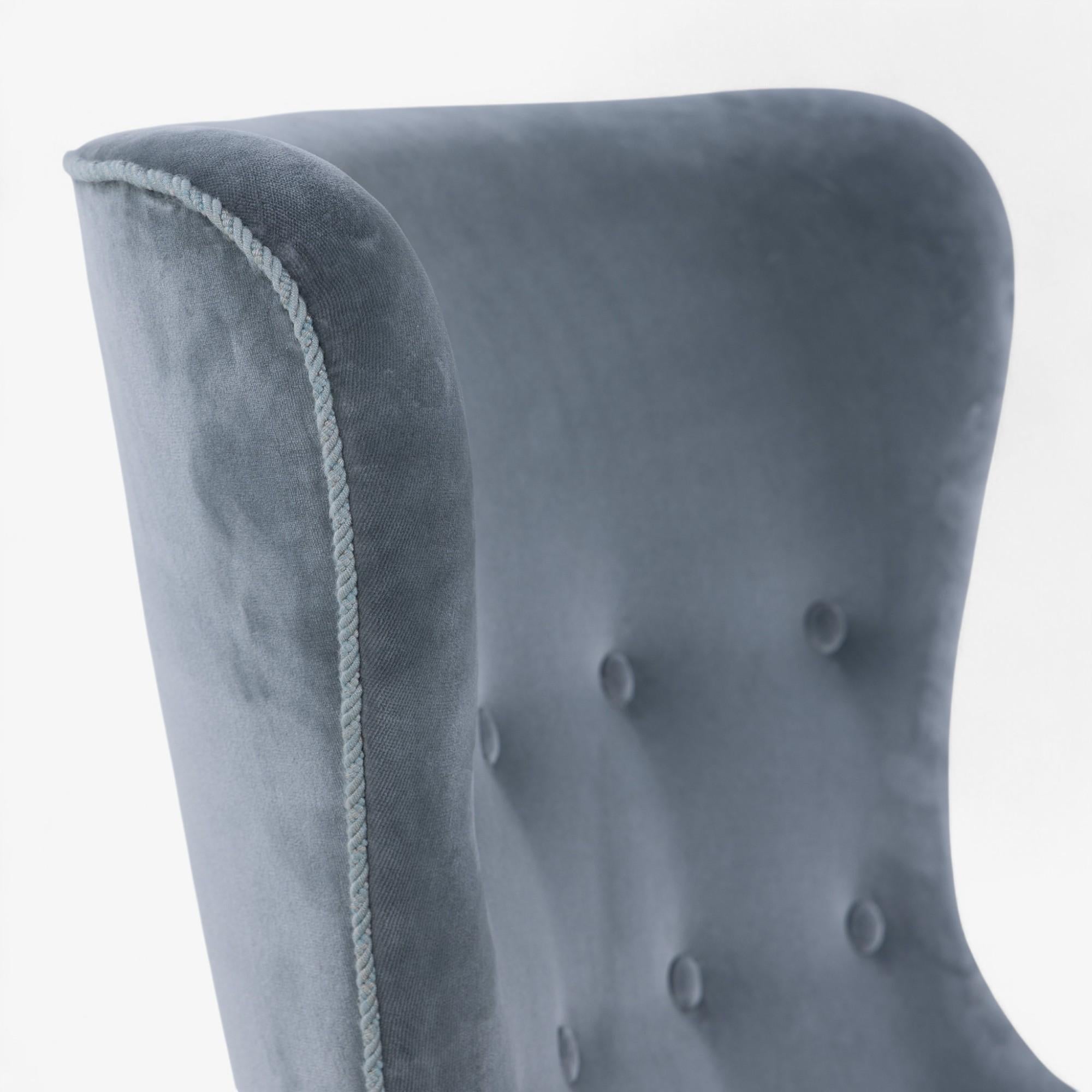 Fabric Easy chair in new fabric from the 1940's by Frits Henningsen For Sale