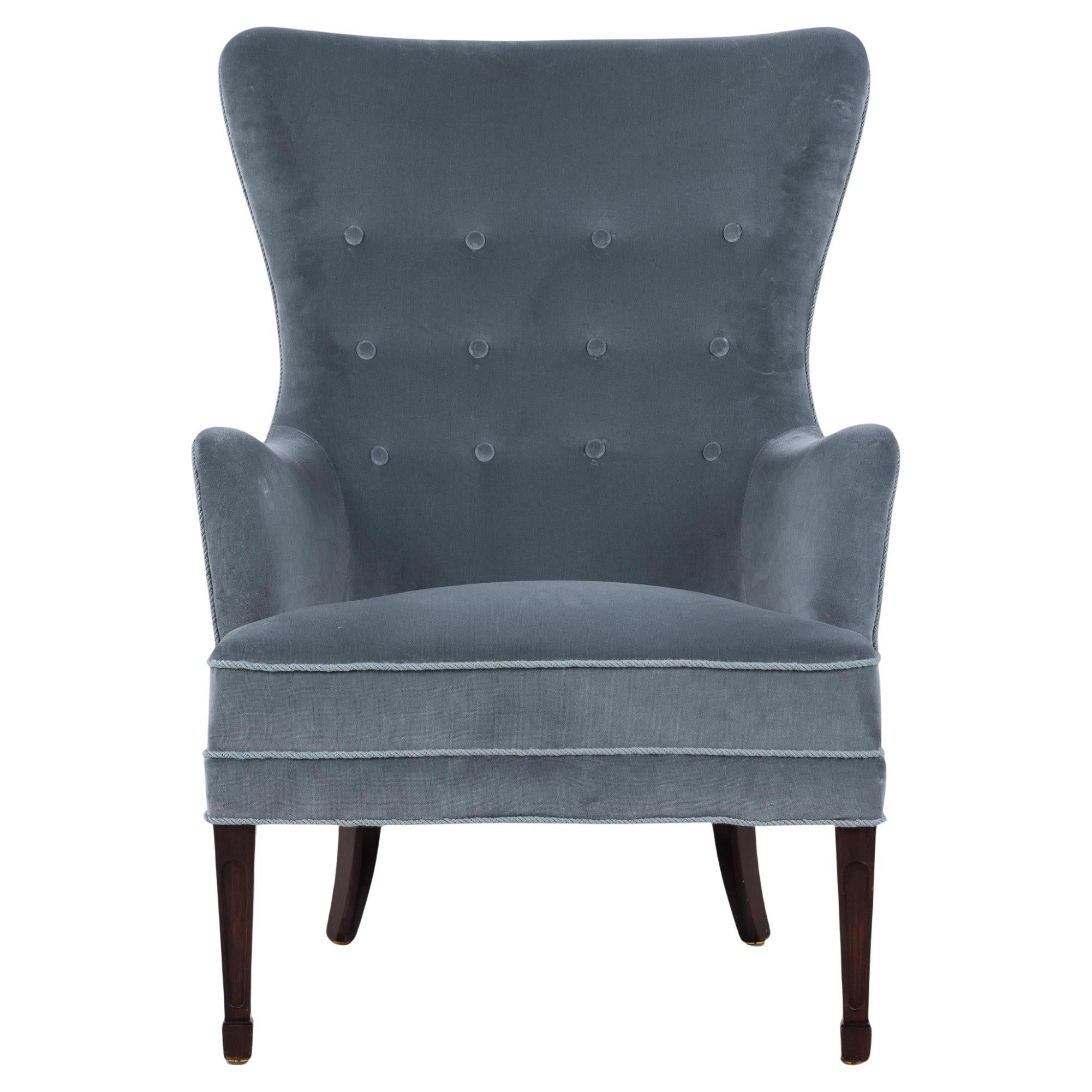 Easy chair in new fabric from the 1940's by Frits Henningsen