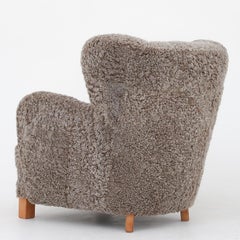 Easy Chair in New Lamb's Wool