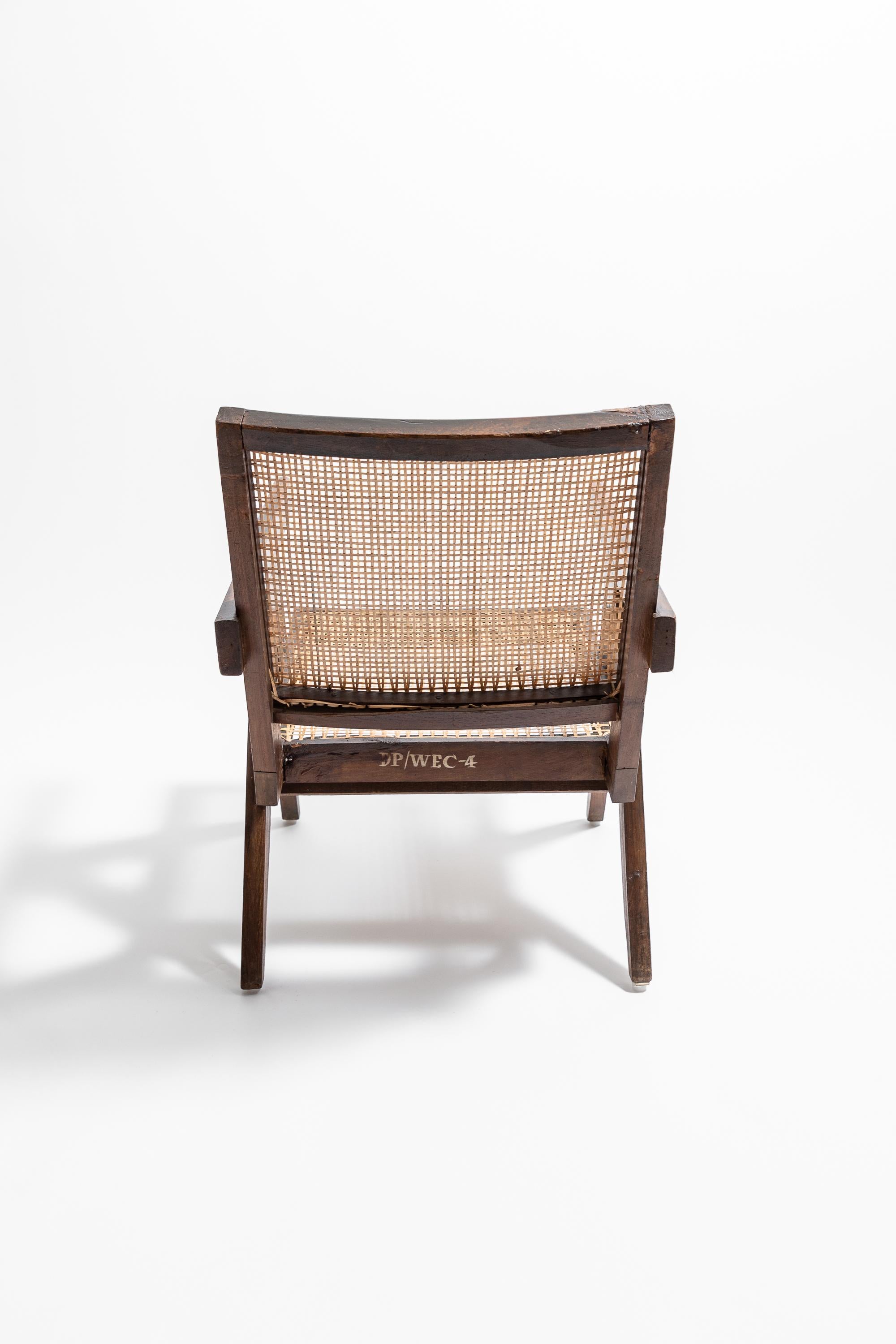 Indian Easy Chair in Sissoo by Pierre Jeanneret c.1955 For Sale