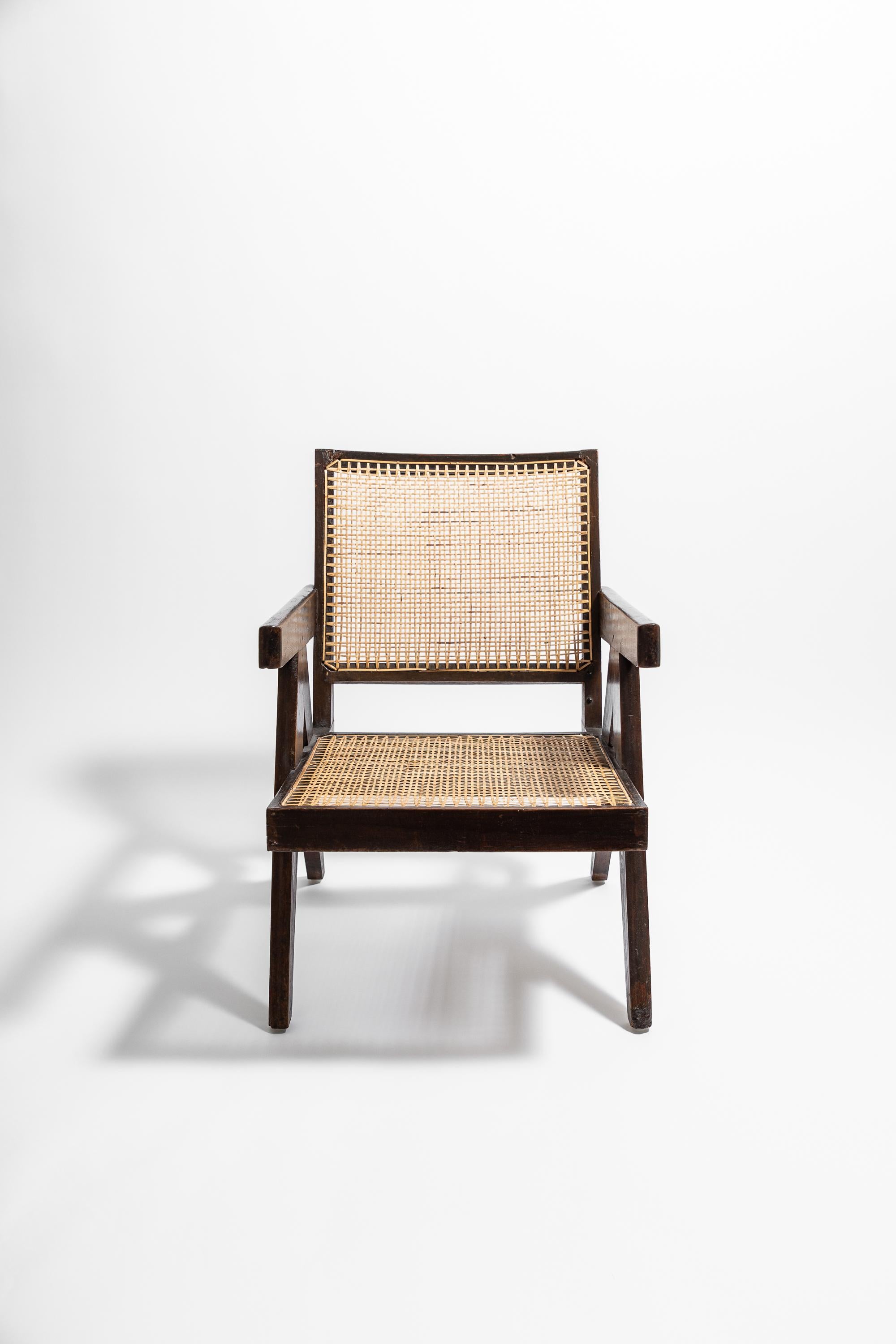 Easy Chair in Sissoo by Pierre Jeanneret, circa 1955 For Sale 1