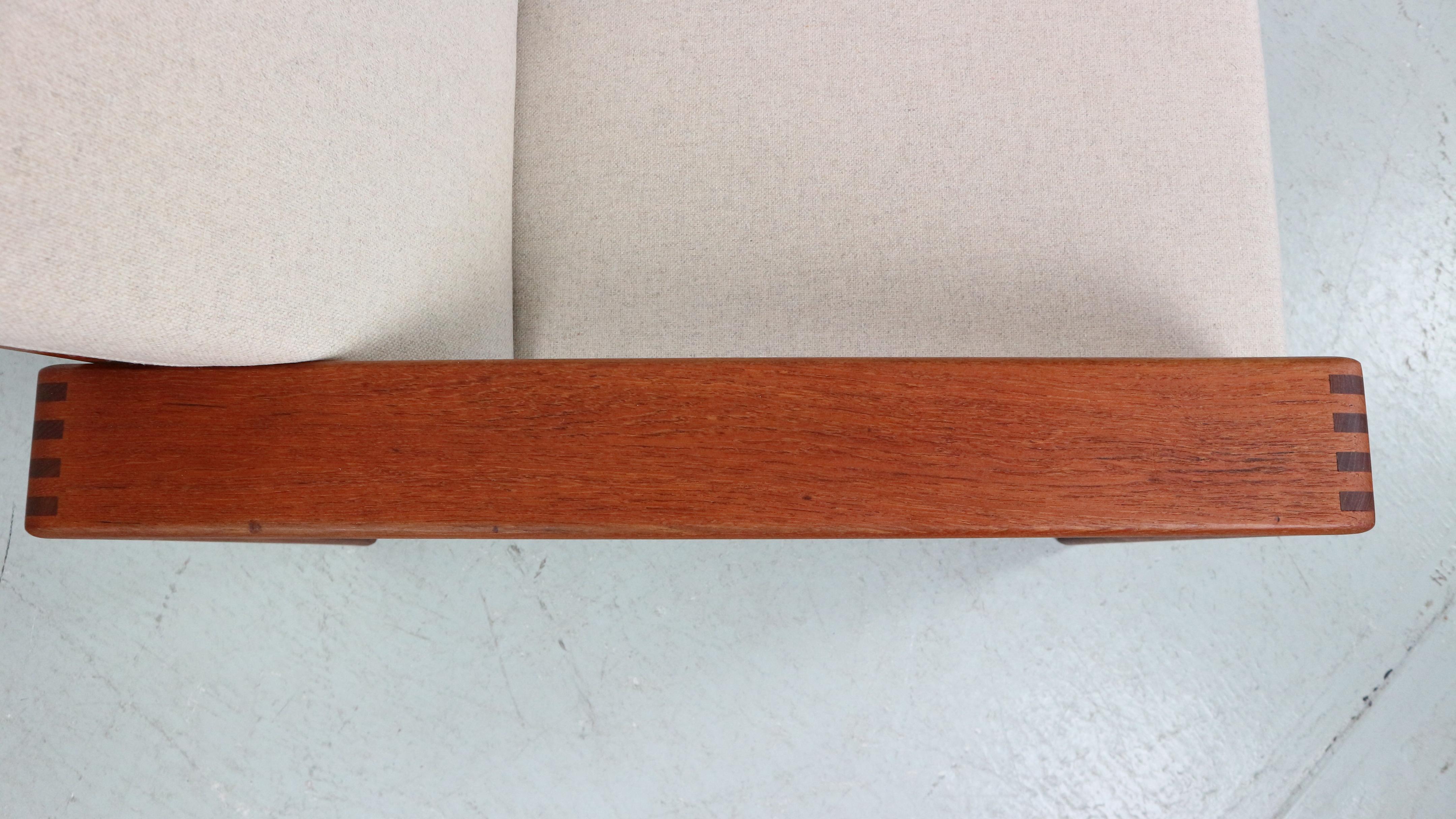 Easy Chair in Teak from EMC Møbler, Denmark 1960s, Newly Upholstered 4