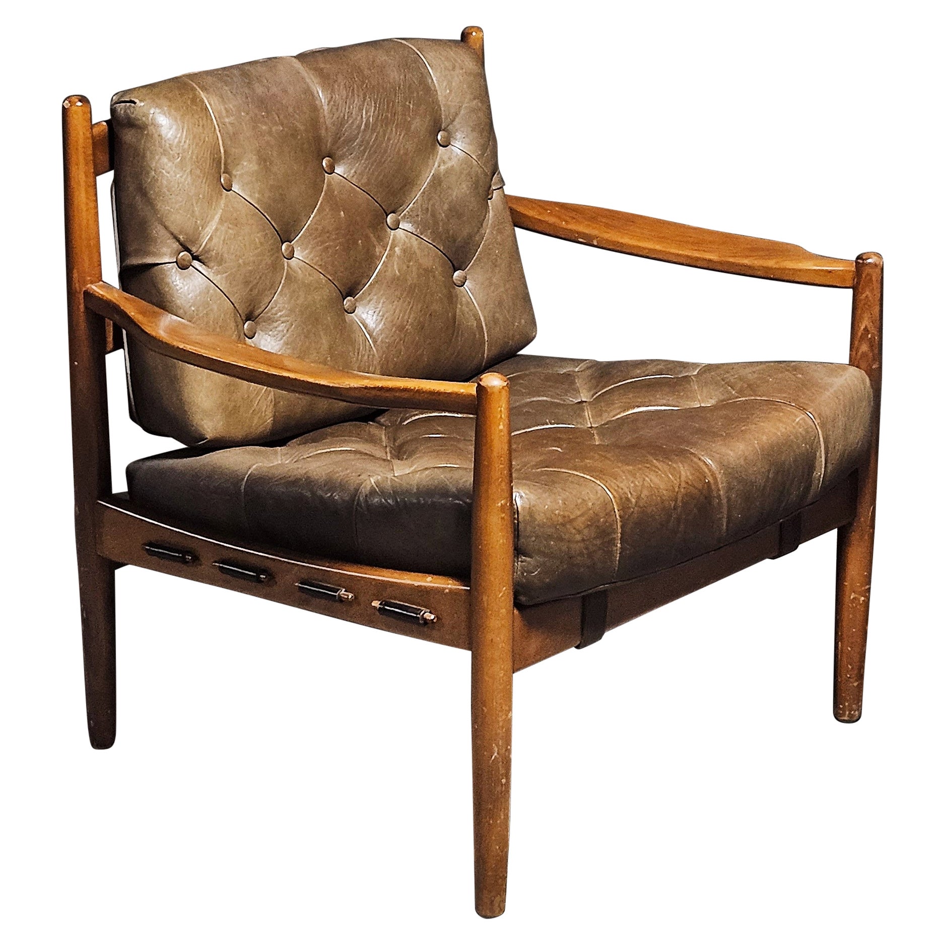 Fauteuil "Läckö" conçu par Ingemar Thillmark pour OPE Möbler, années 1960