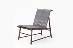 Fauteuil contemporain en Wood Wood et textile fait main