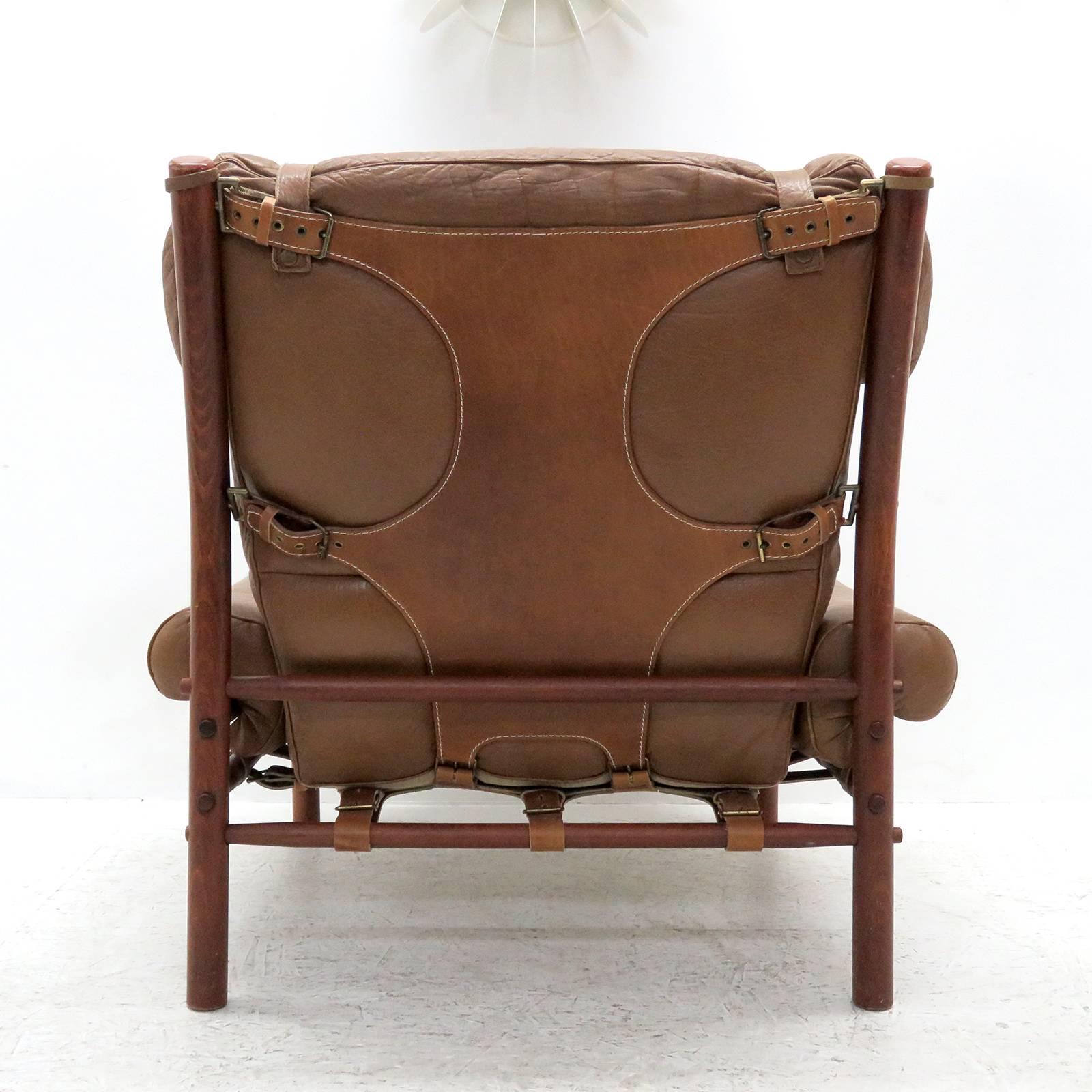 Scandinavian Modern Easy Chair Model Inca by Arne Norell, 1960s