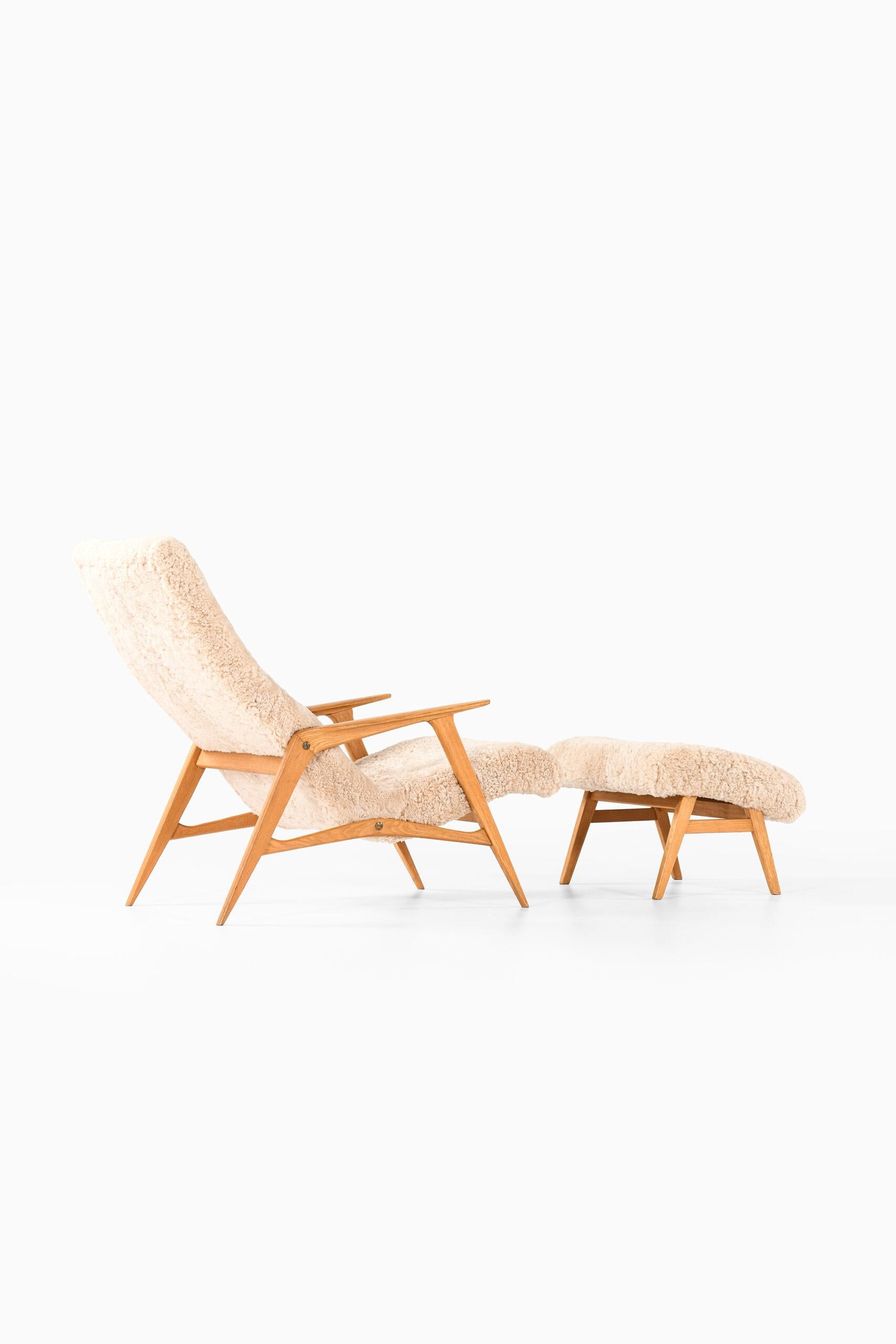 Easy Chair Modell Siesta Hergestellt von JIO Mbler in Schweden (Leder) im Angebot