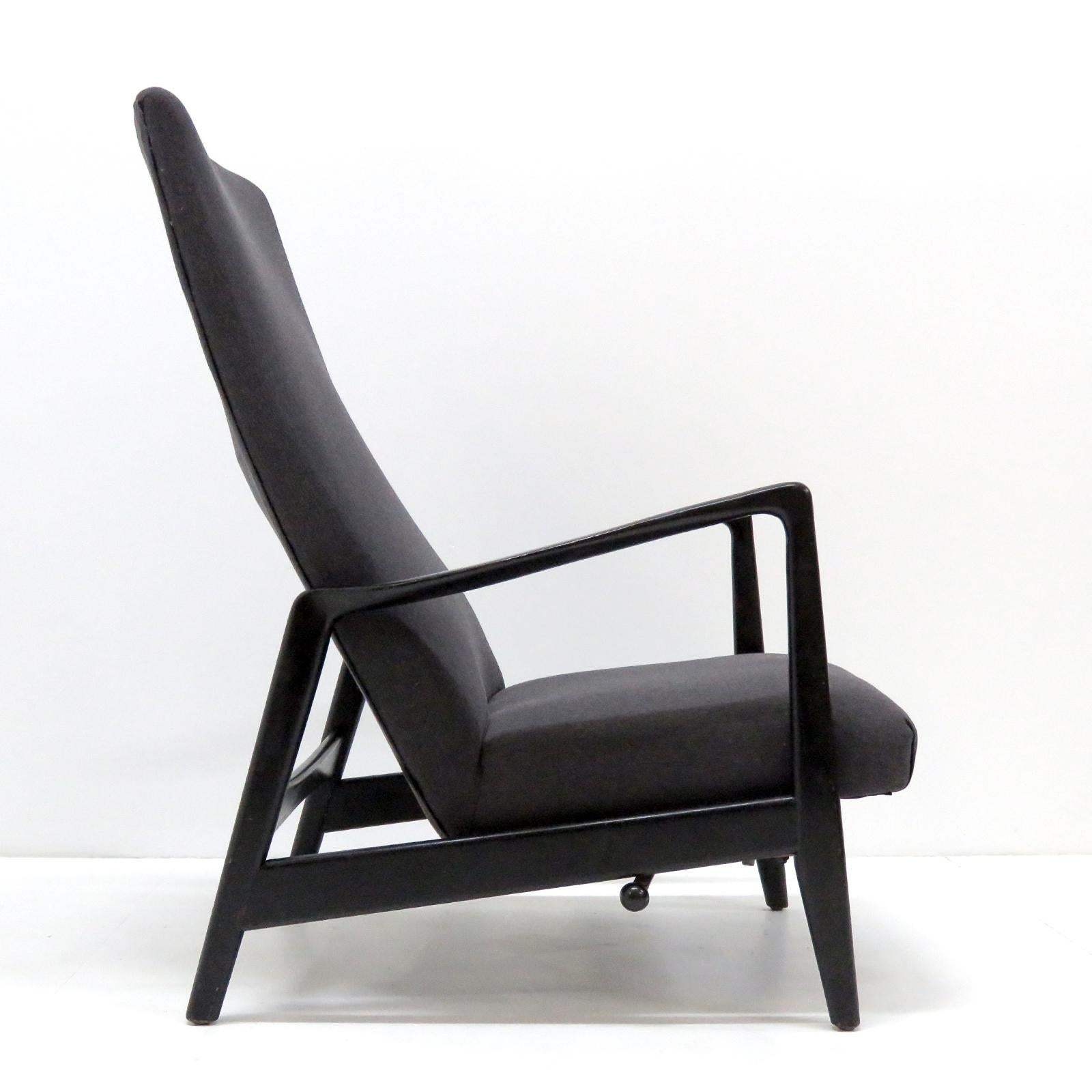Mid-20th Century Easy Chair No. 829 by Gio Ponti for Cassina