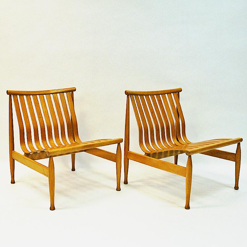 Easy Chair Pair of Arktis by Hans Brattrud for Hove Møbler, Norway, 1961 1