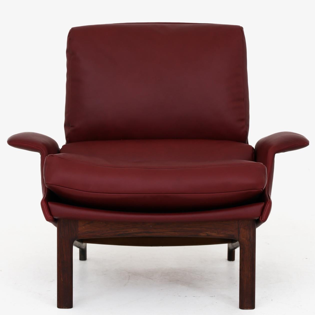 Easy Chair with Footstool by Ib Kofod Larsen For Sale 2