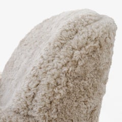 Easy chair with lamb's wool by unknown maker