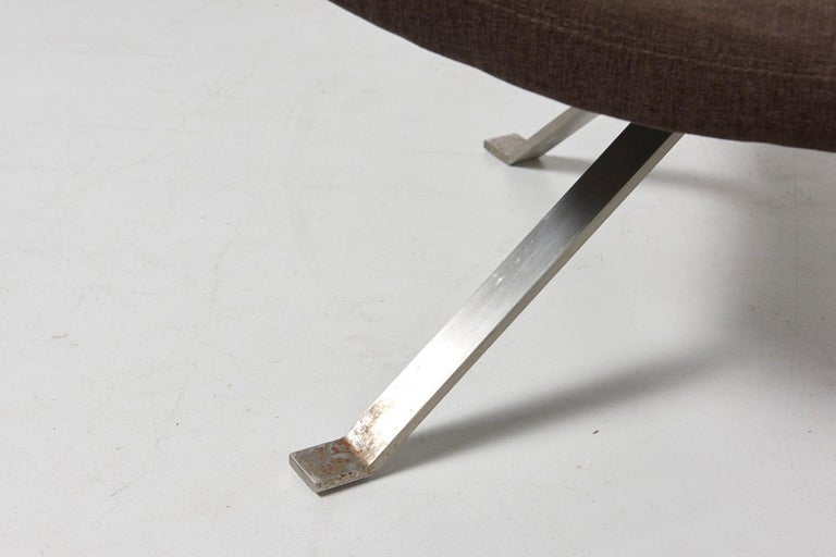 Easy Chair with Legs in Flat Steel For Sale at 1stDibs