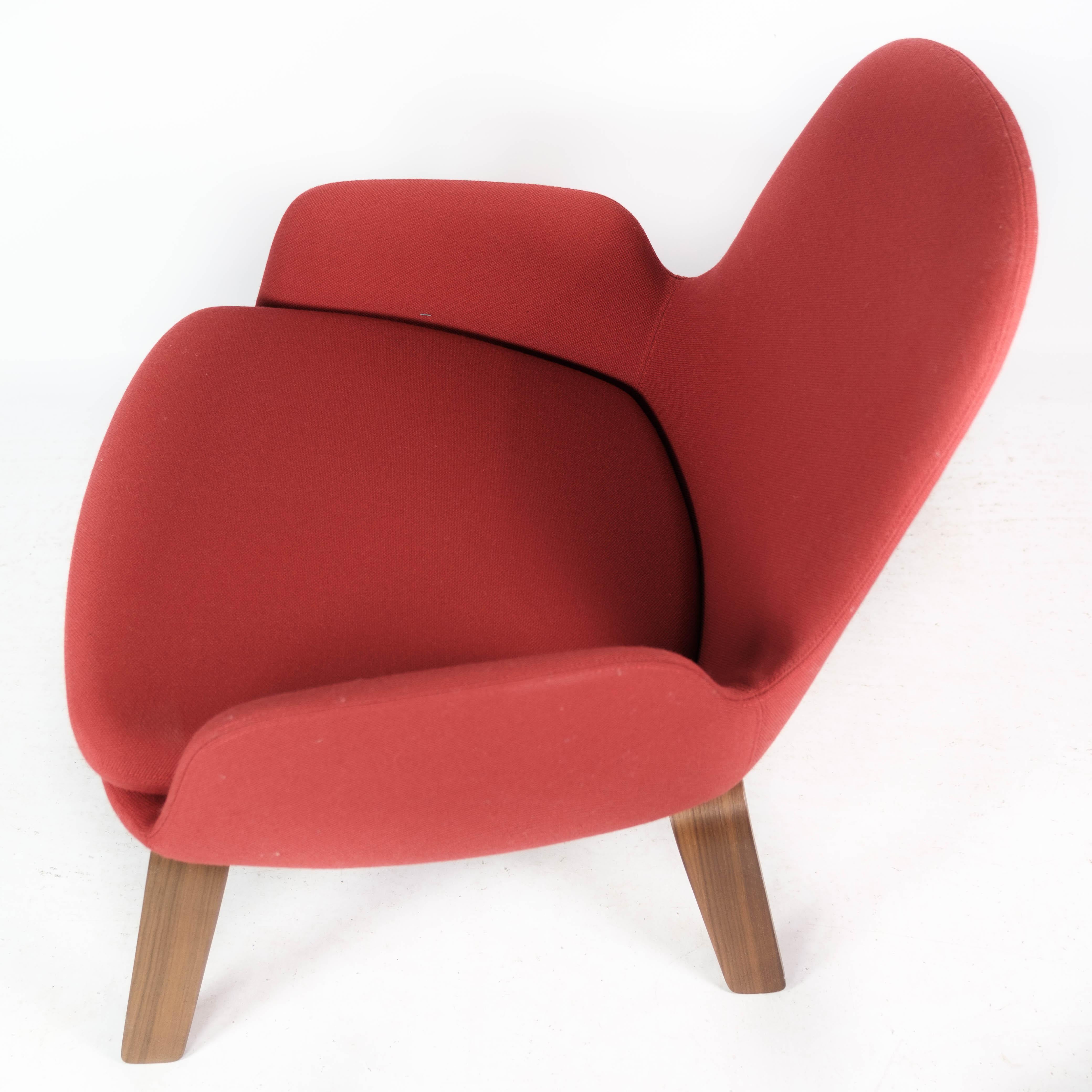 Mid-20th Century Easy Chair with Legs of Walnut by Normann Copenhagen For Sale