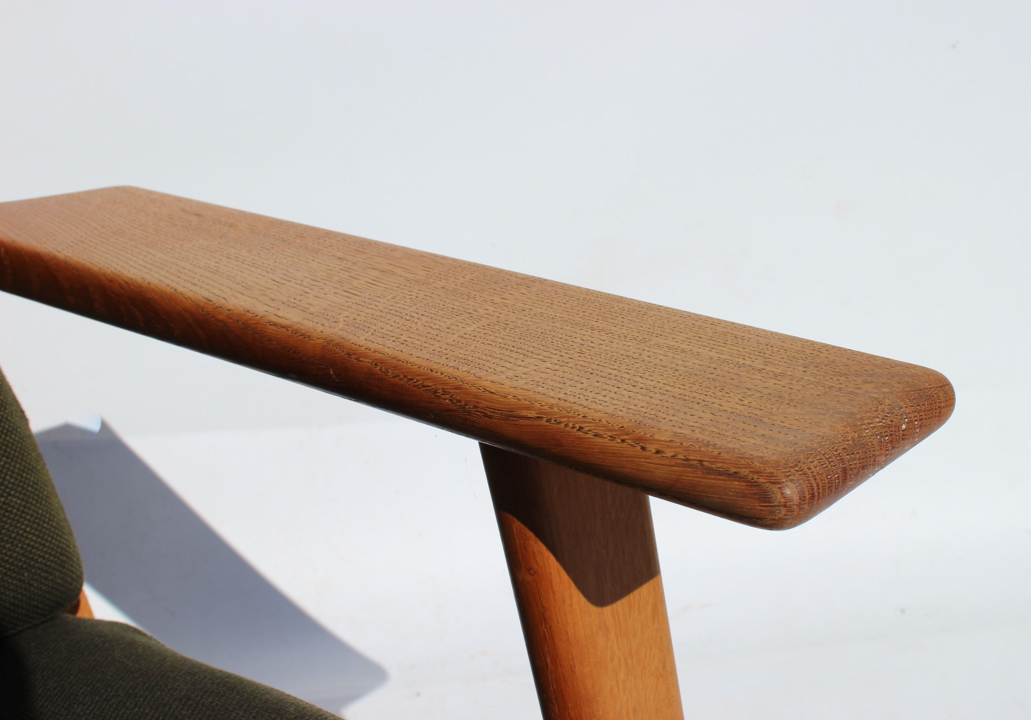 Scandinavian Modern Easy Chair with Tall Back, Model GE290A, by Hans J. Wegner and GETAMA