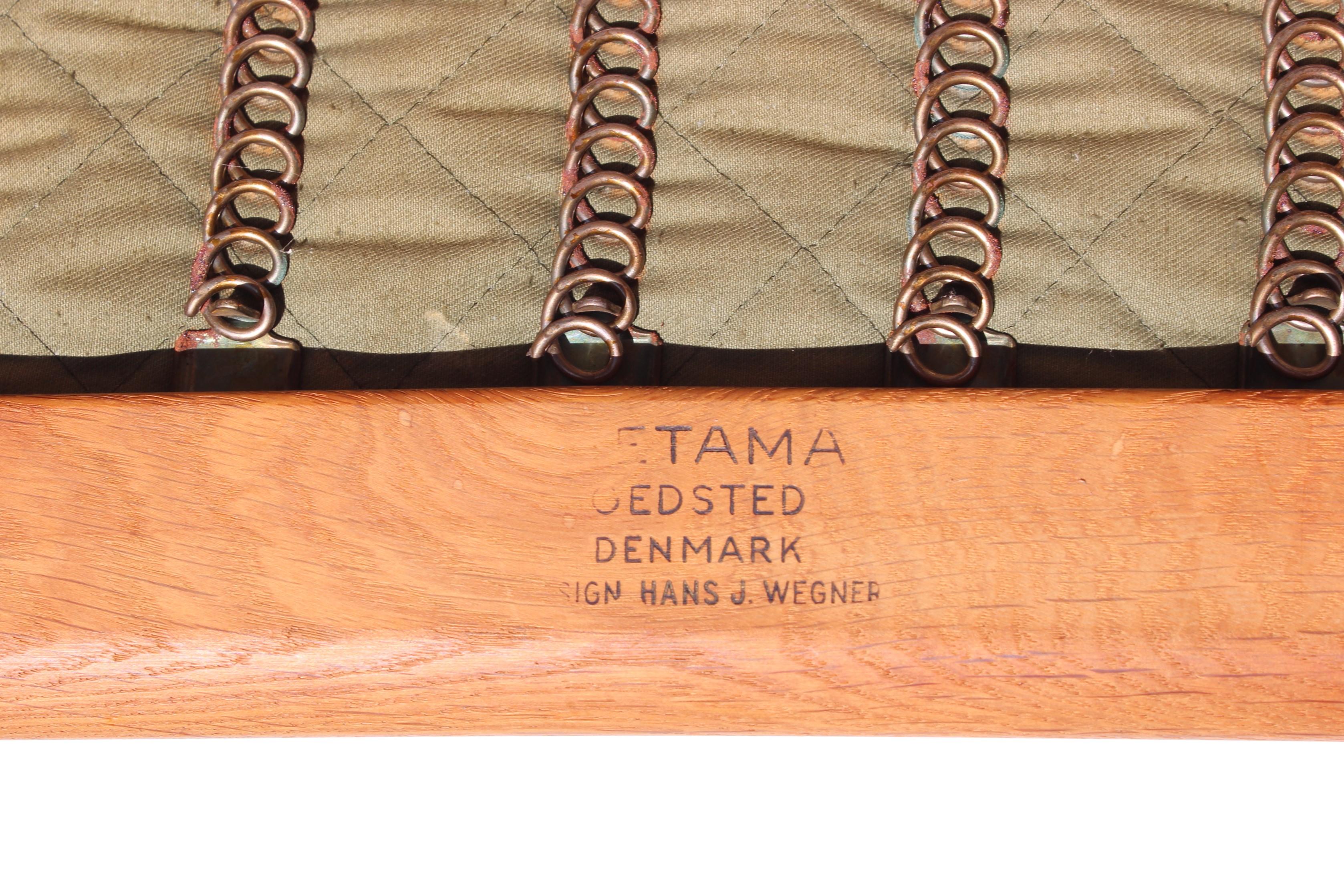 Wool Easy Chair with Tall Back, Model GE290A, by Hans J. Wegner and GETAMA