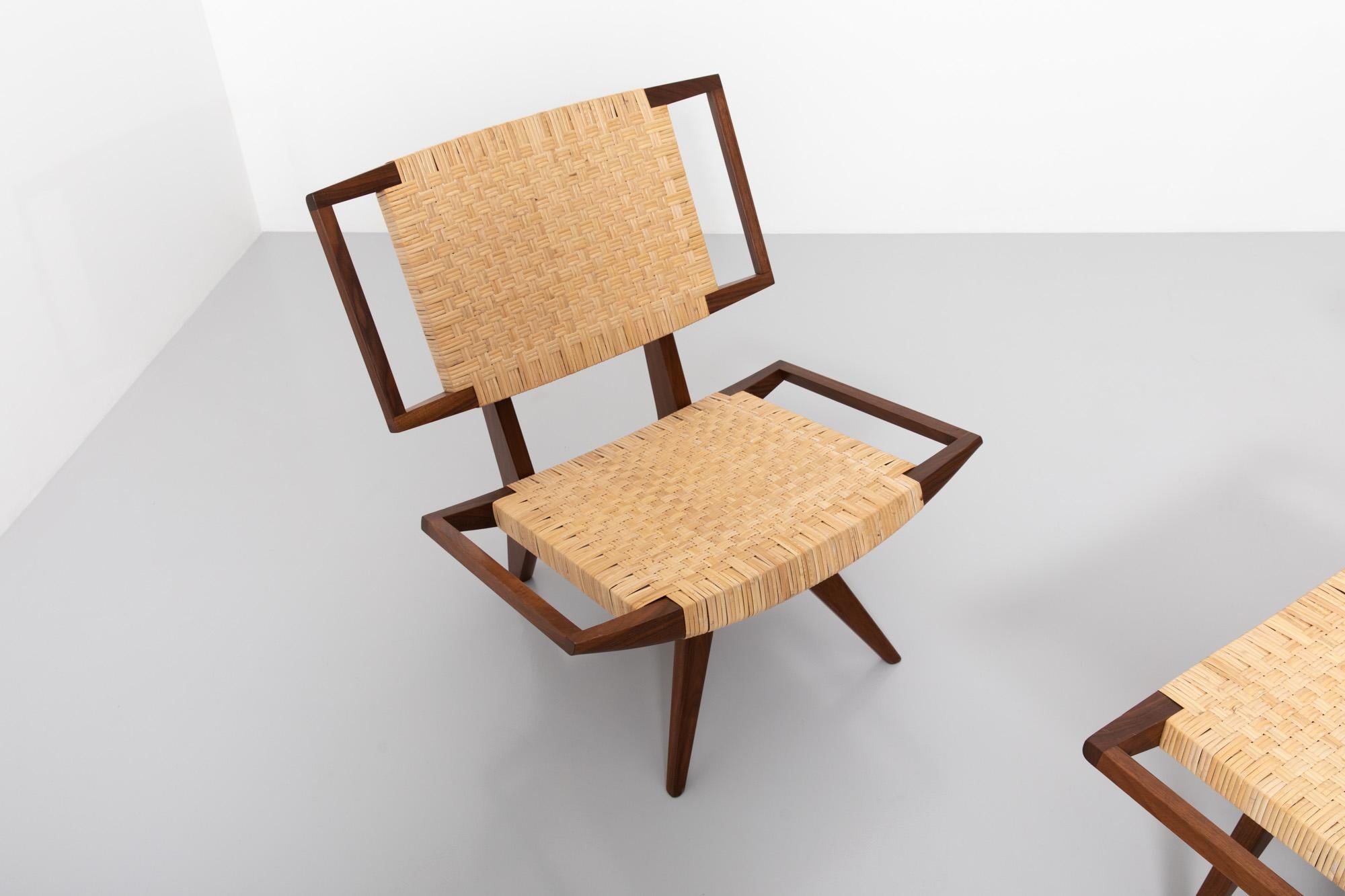 Easy Chairs and Ottomans by Paul László for Glenn of California, 1950s In Good Condition For Sale In Kastrup, DK