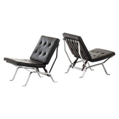 Easy Chairs Attributed to Olivier Mourgue Produced by Airborne in France