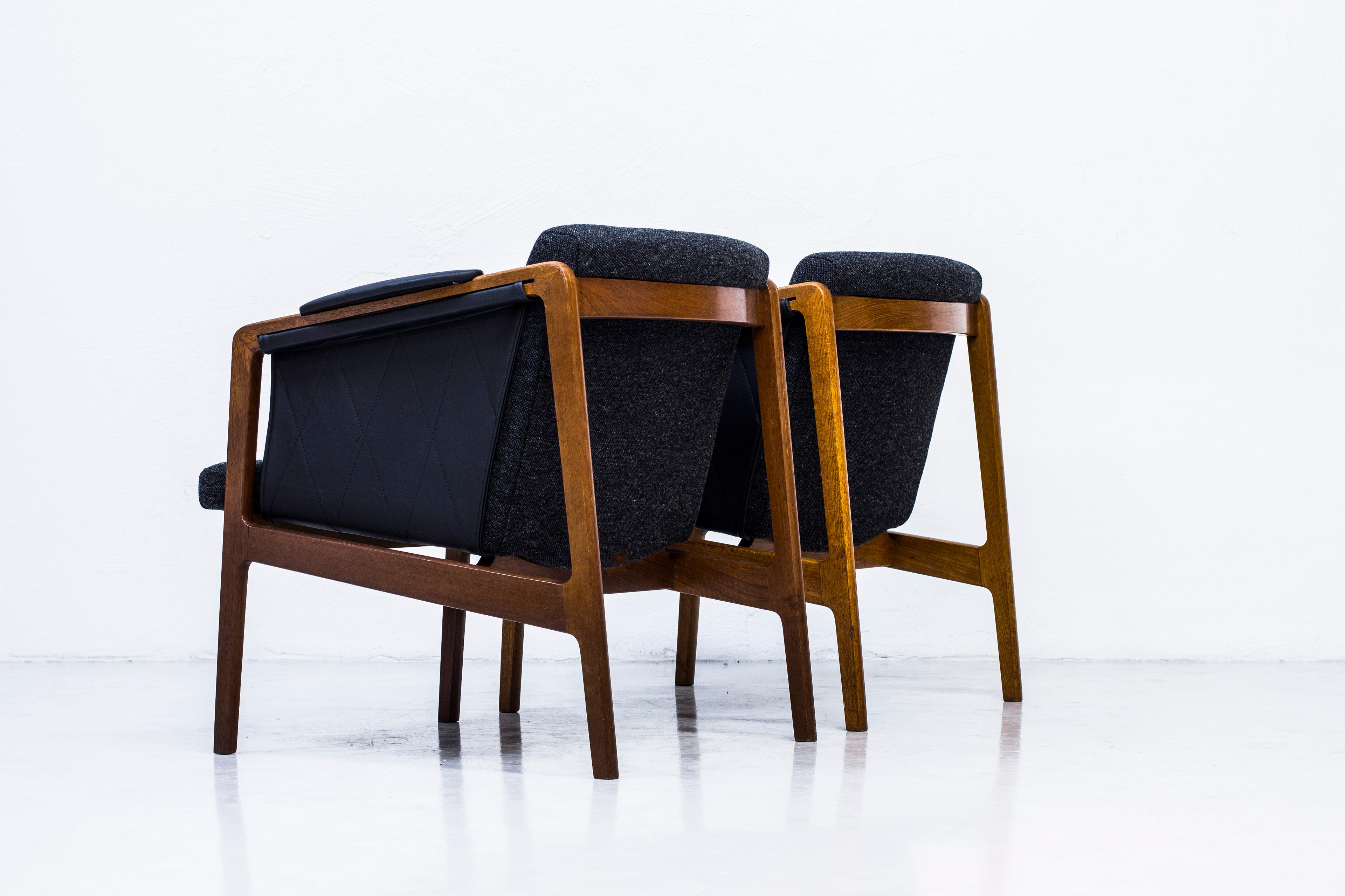 Easy Chairs by Bjørn Engø, circa 1958 In Good Condition In Hägersten, SE