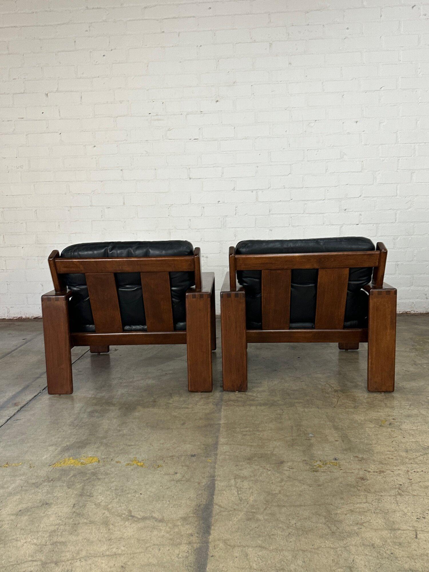 Walnut Easy chairs by Esko Pajamies- Pair