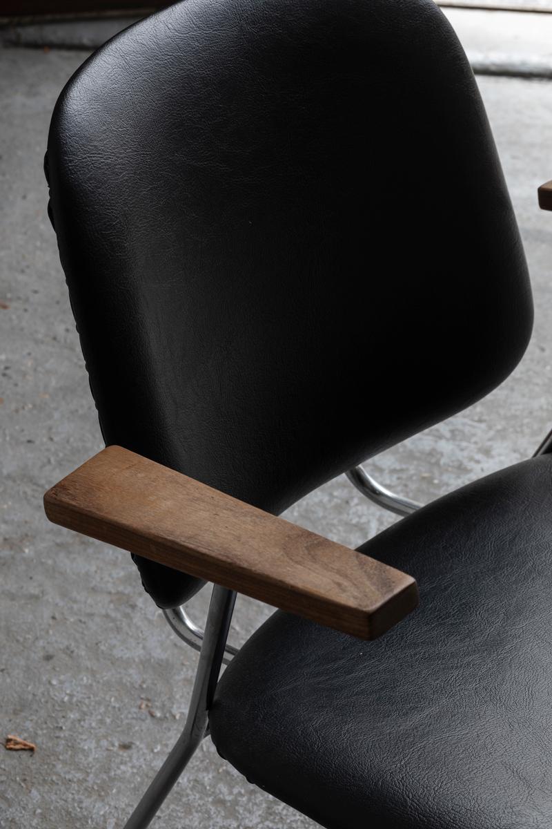 Easy chairs by Gijs van der Sluis for Van der Sluis Stalen, Dutch design, 1950s 2