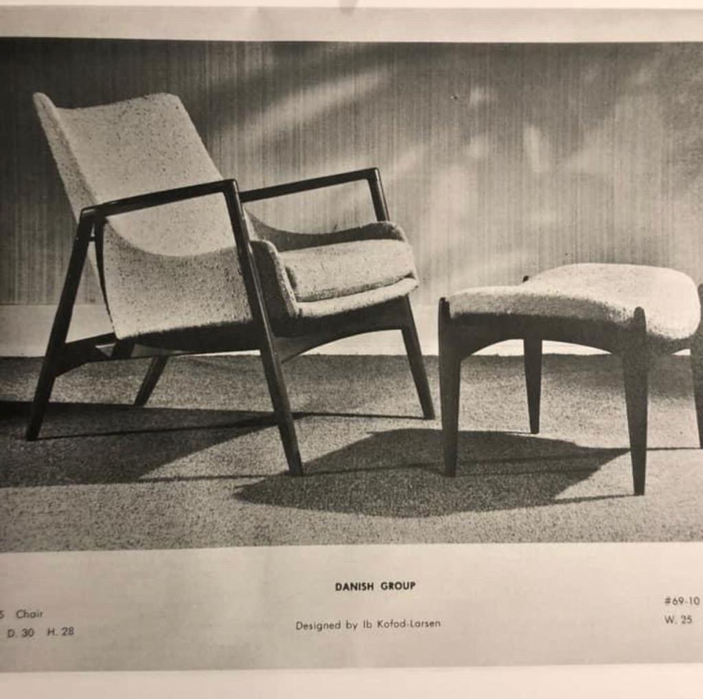 Easy Chairs by Ib Kofod-Larsen, Denmark, 1950s 8