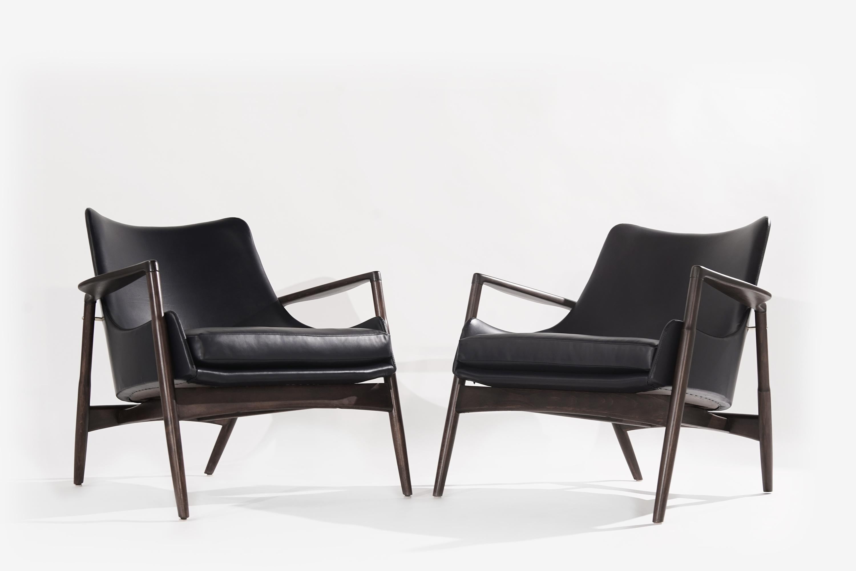 Danish Easy Chairs by Ib Kofod-Larsen, Denmark, 1950s