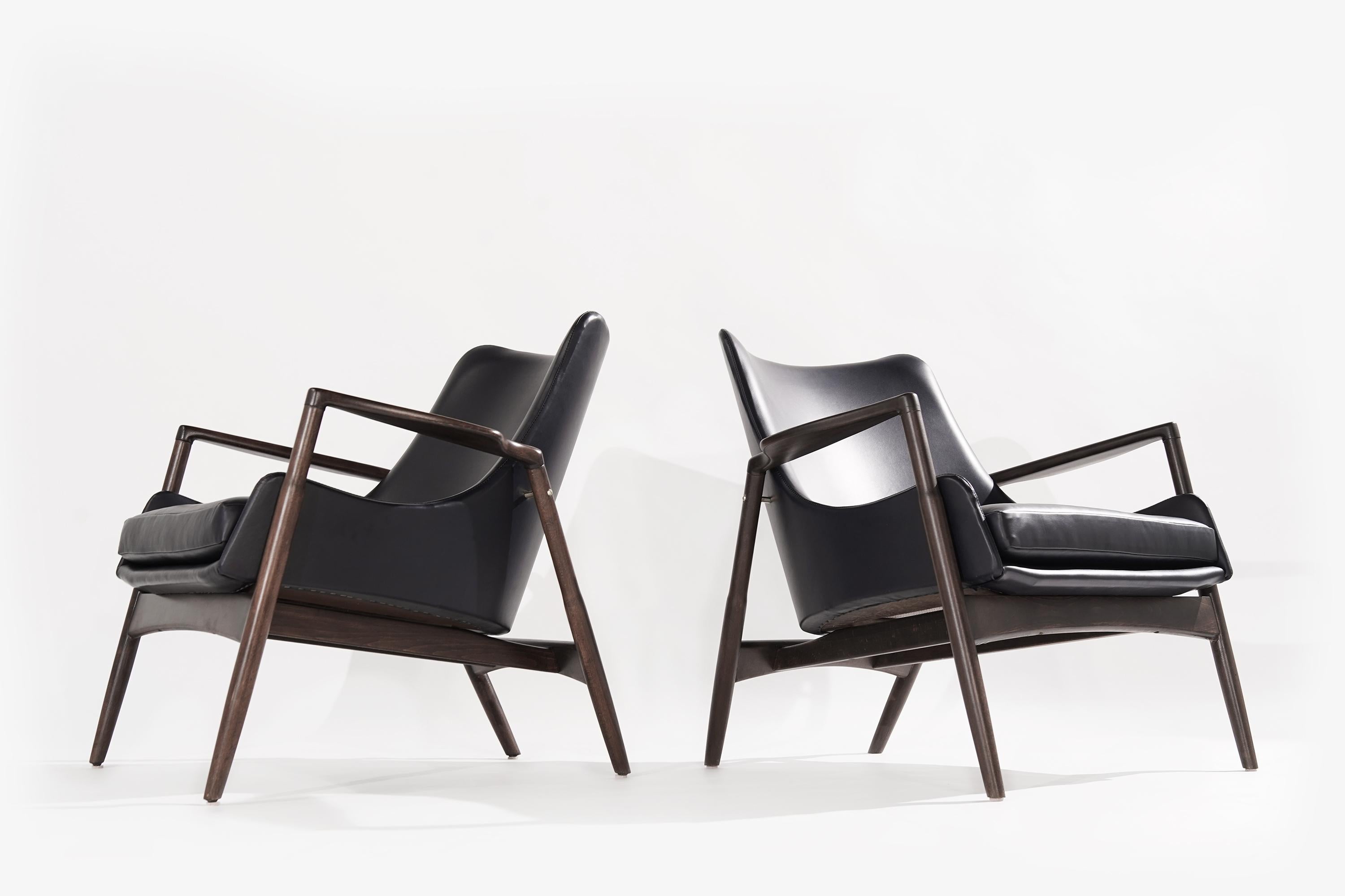 20th Century Easy Chairs by Ib Kofod-Larsen, Denmark, 1950s